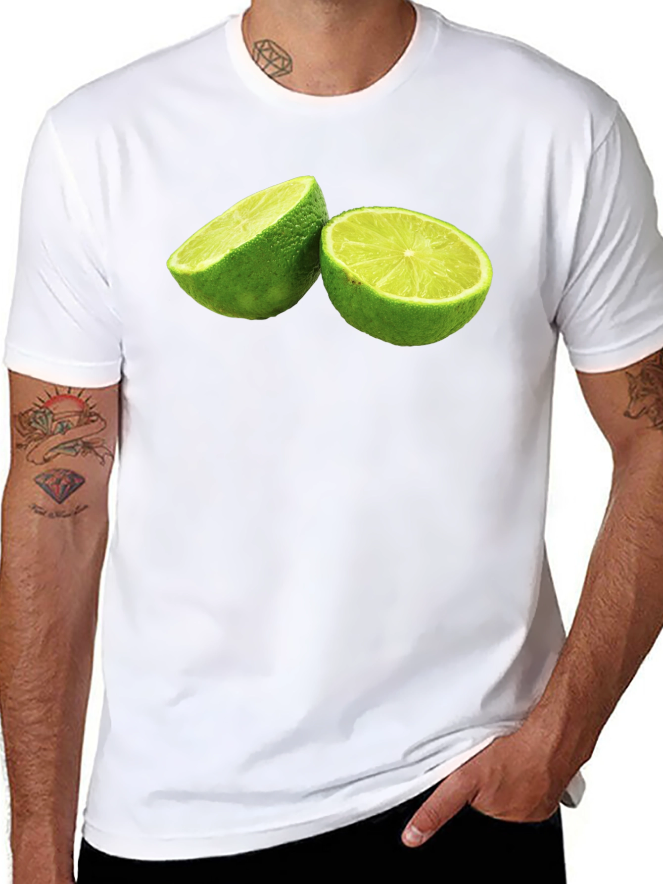 Lime Graphic Tee - Black T-Shirt