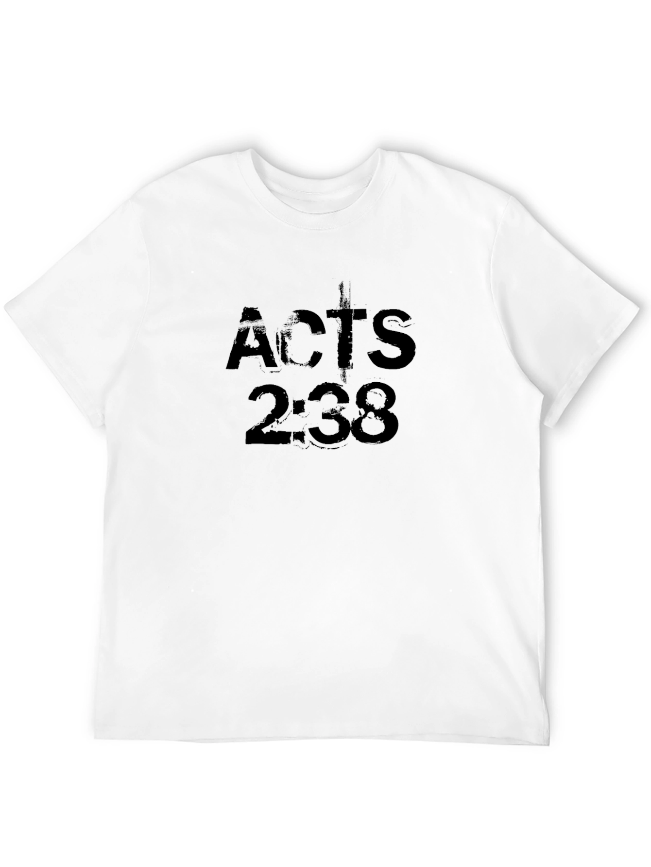 Acts 2:38 Graphic Black T-Shirt