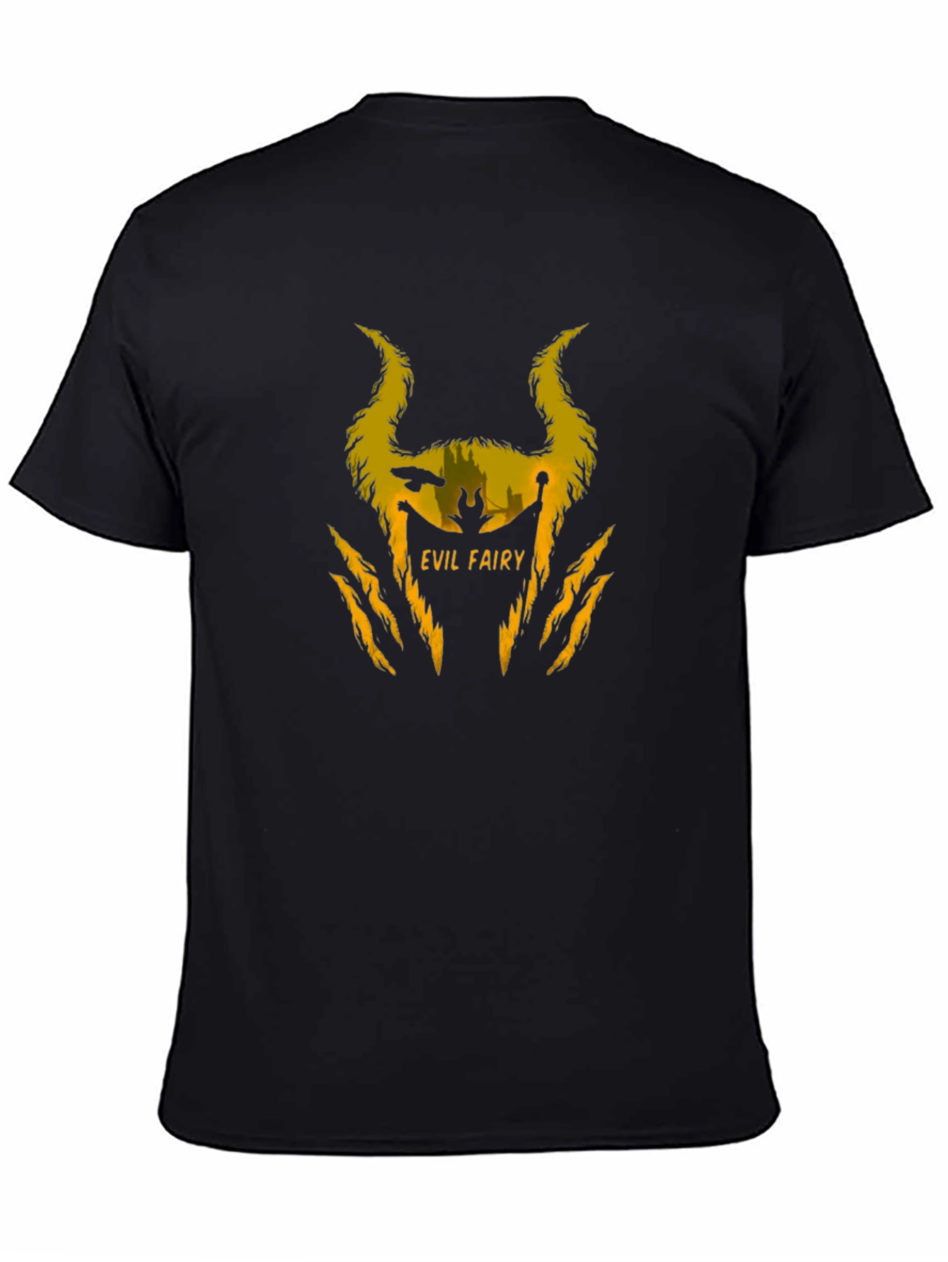 Evil Fairy Graphic T-Shirt - Black Cotton Tee
