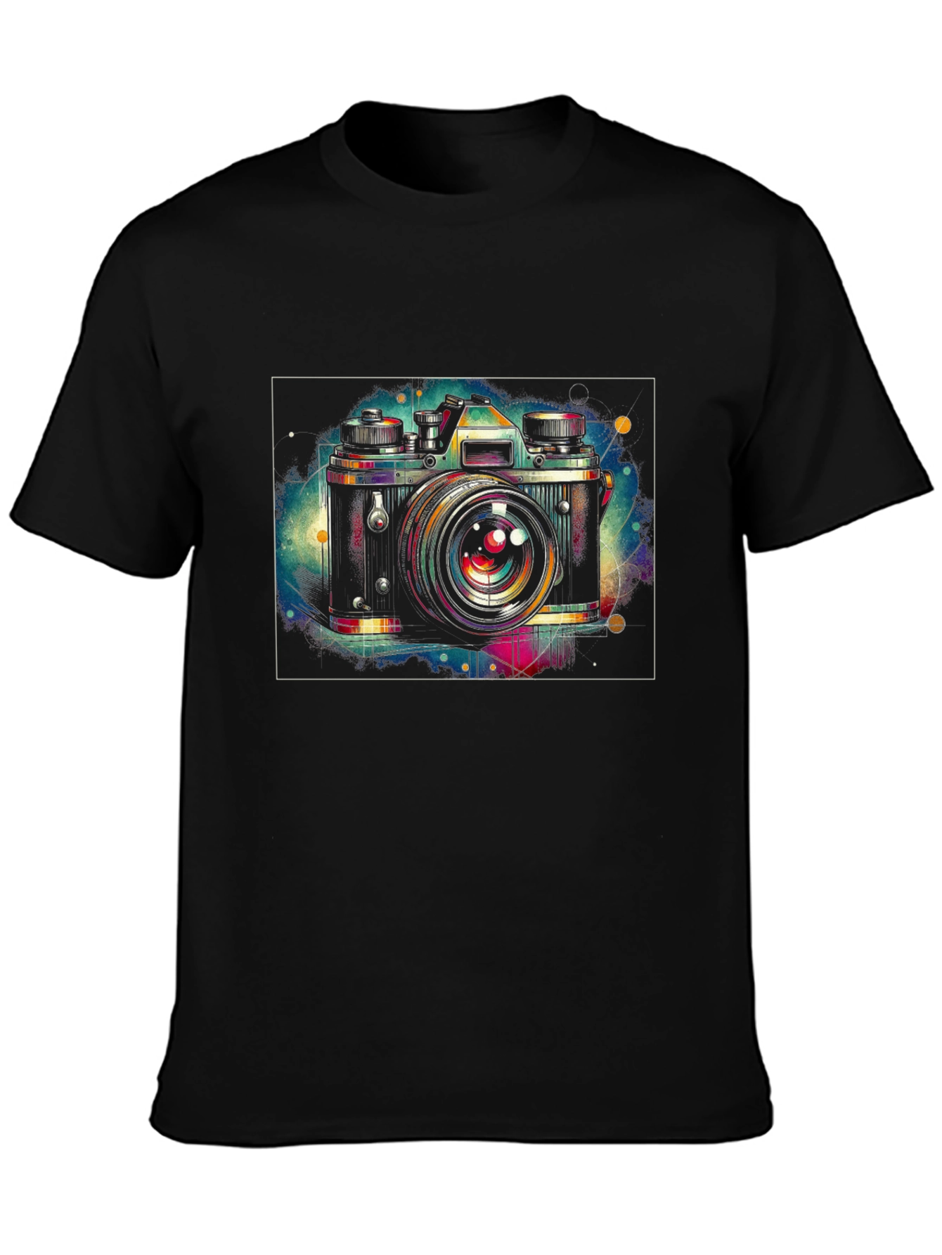 Retro Camera Graphic Tee - Artsy Style