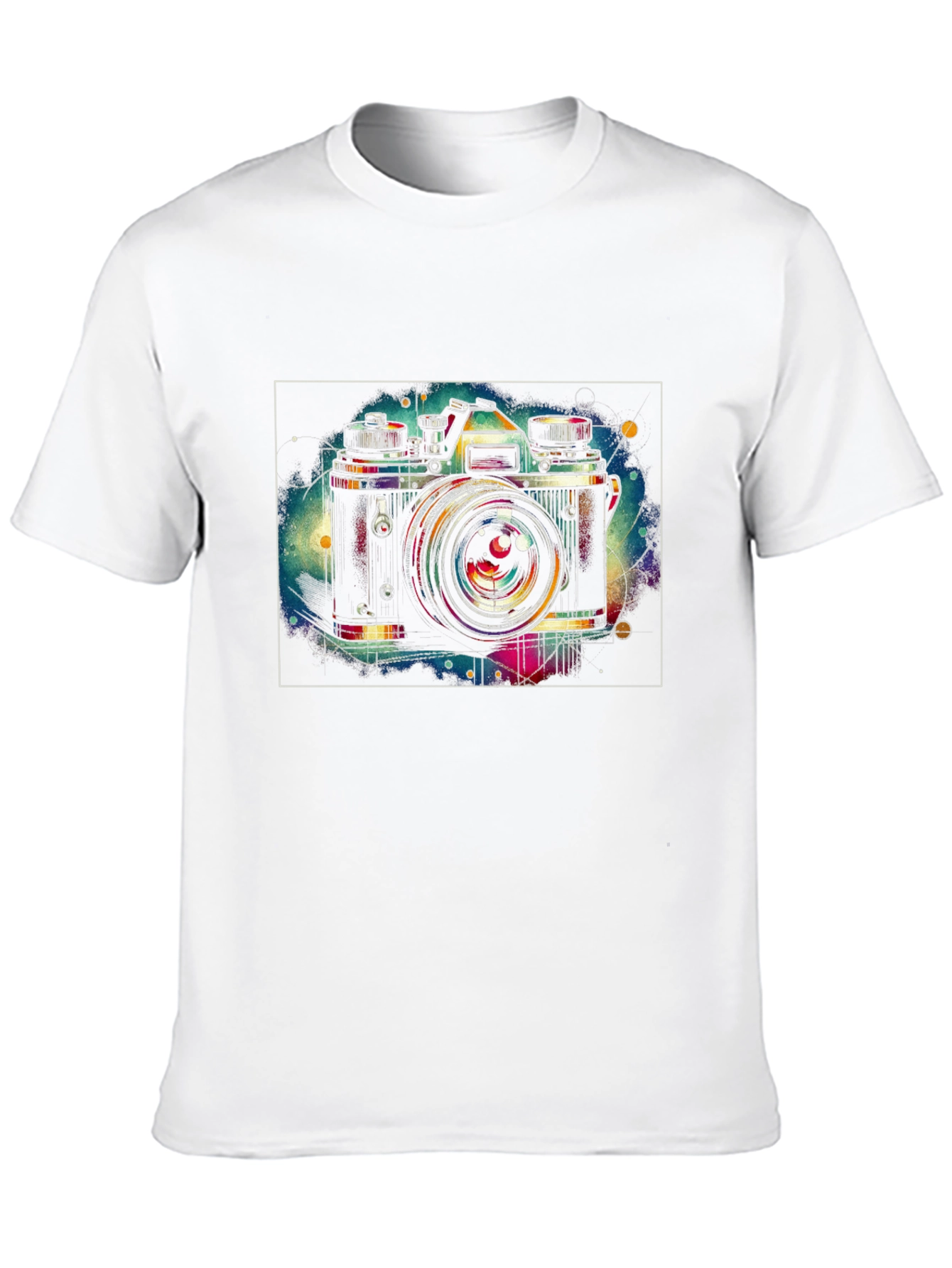 Retro Camera Graphic Tee - Artsy Style