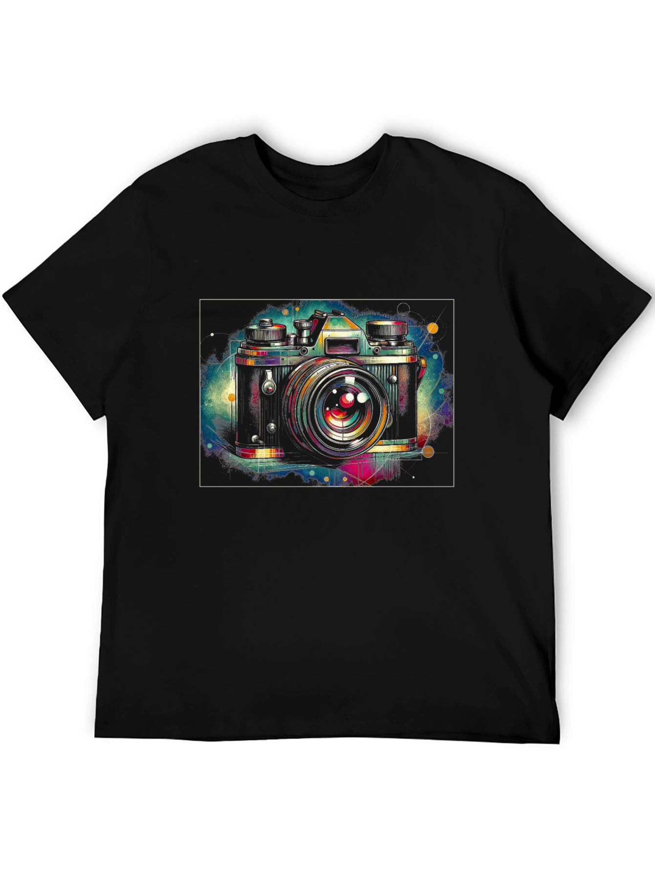 Retro Camera Graphic Tee - Artsy Style