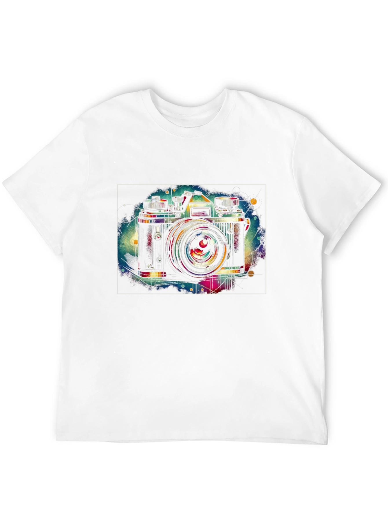 Retro Camera Graphic Tee - Artsy Style