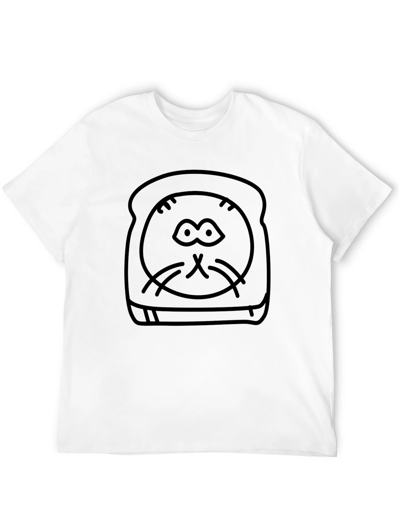Cat Toast T-Shirt - Black Graphic Tee