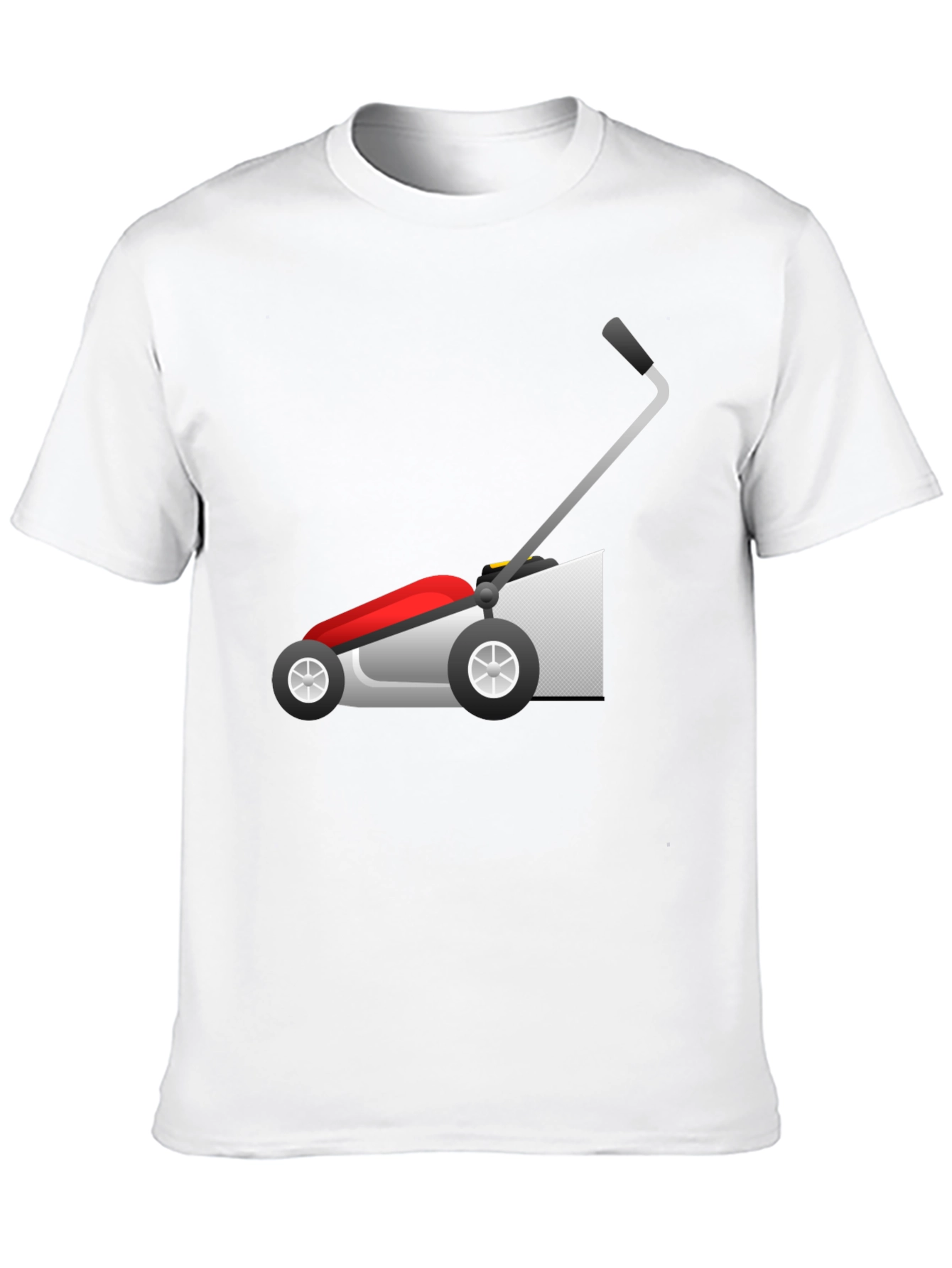 Lawn Mower Graphic Tee - Black Cotton T-Shirt