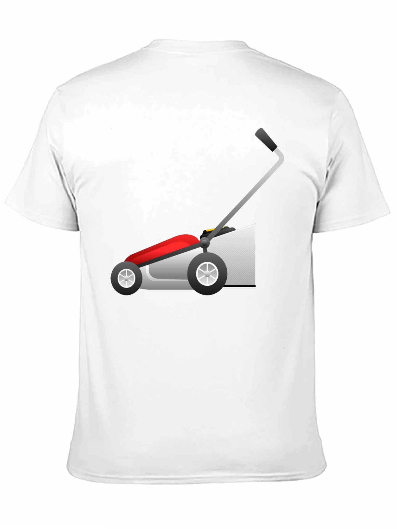 Lawn Mower Graphic Tee - Black Cotton T-Shirt