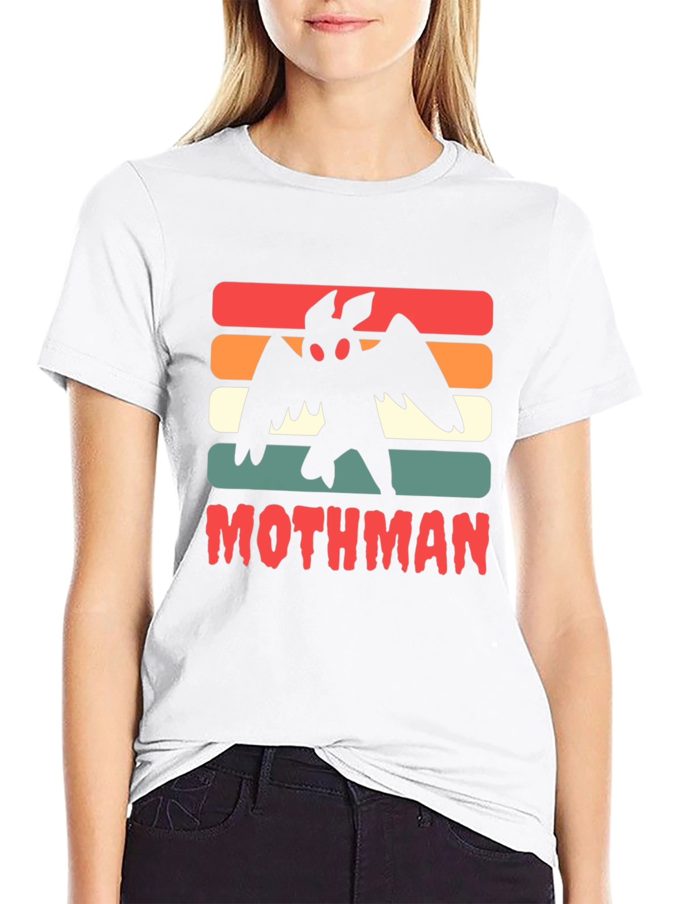 Retro Mothman Graphic Tee - Cryptid Comfort