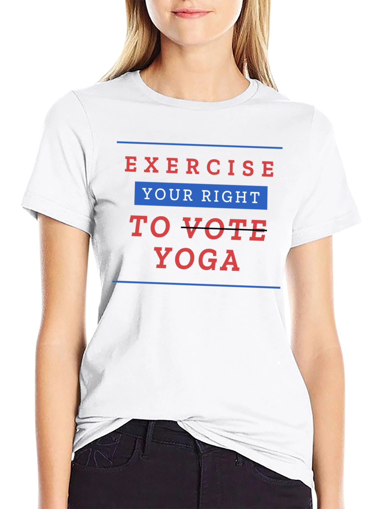 Exercise Your Right to Vote Yoga Graphic Tee
