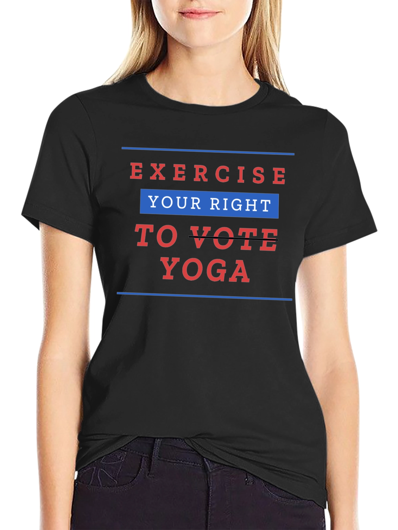 Exercise Your Right to Vote Yoga Graphic Tee