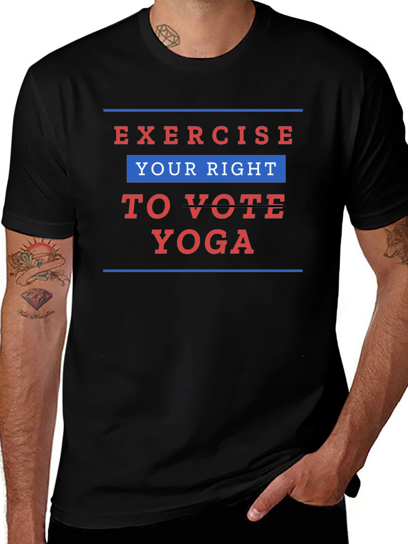 Exercise Your Right to Vote Yoga Graphic Tee