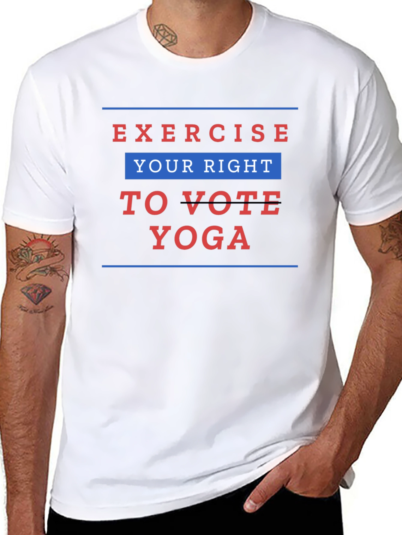Exercise Your Right to Vote Yoga Graphic Tee