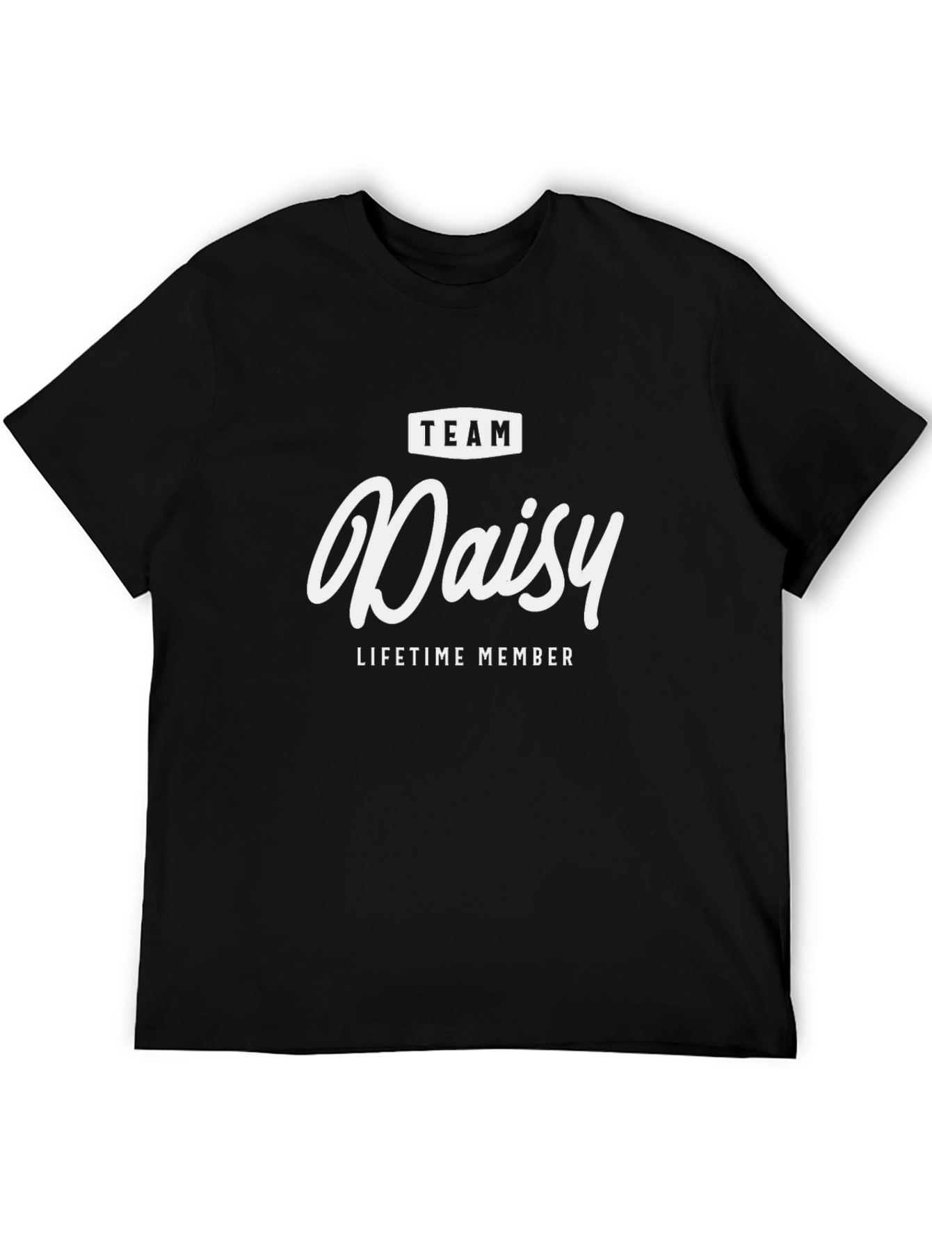Team Daisy Lifetime Member Black Graphic T-Shirt