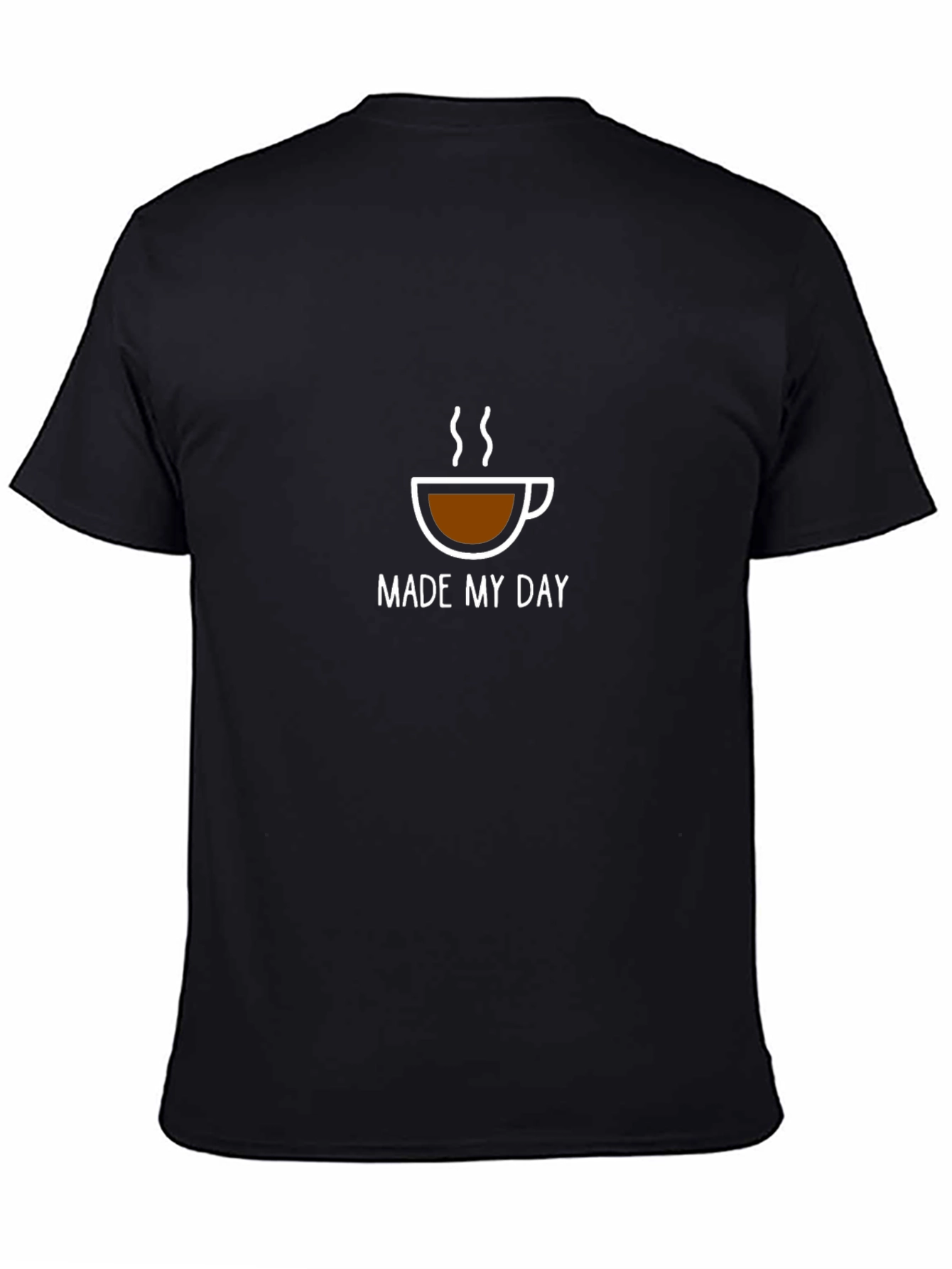 Coffee Made My Day T-Shirt - Black Graphic Tee