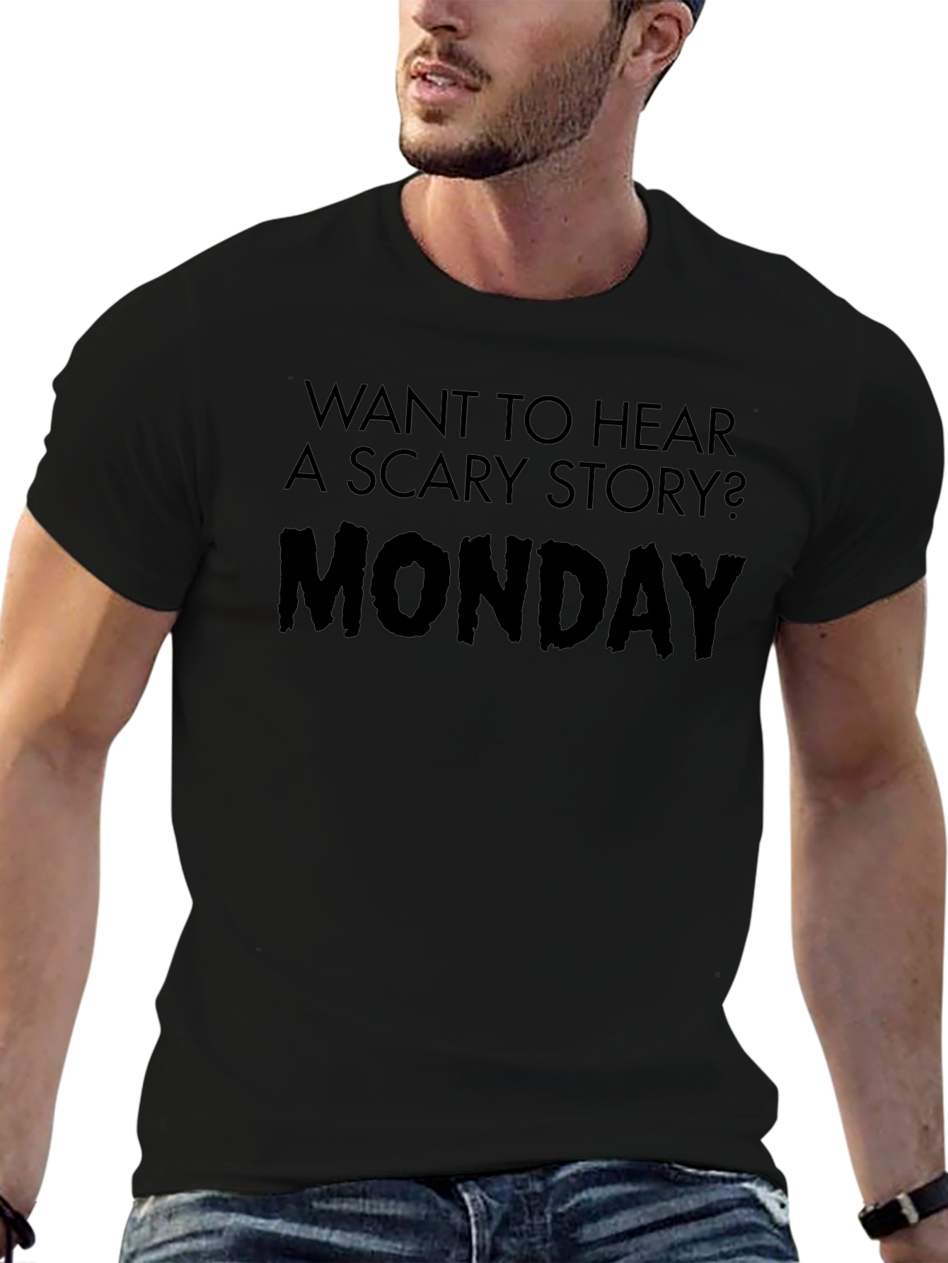 Monday Scary Story Graphic Tee