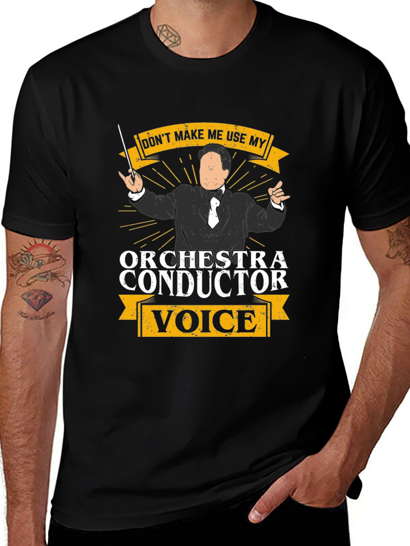 Orchestra Conductor Voice Graphic T-Shirt