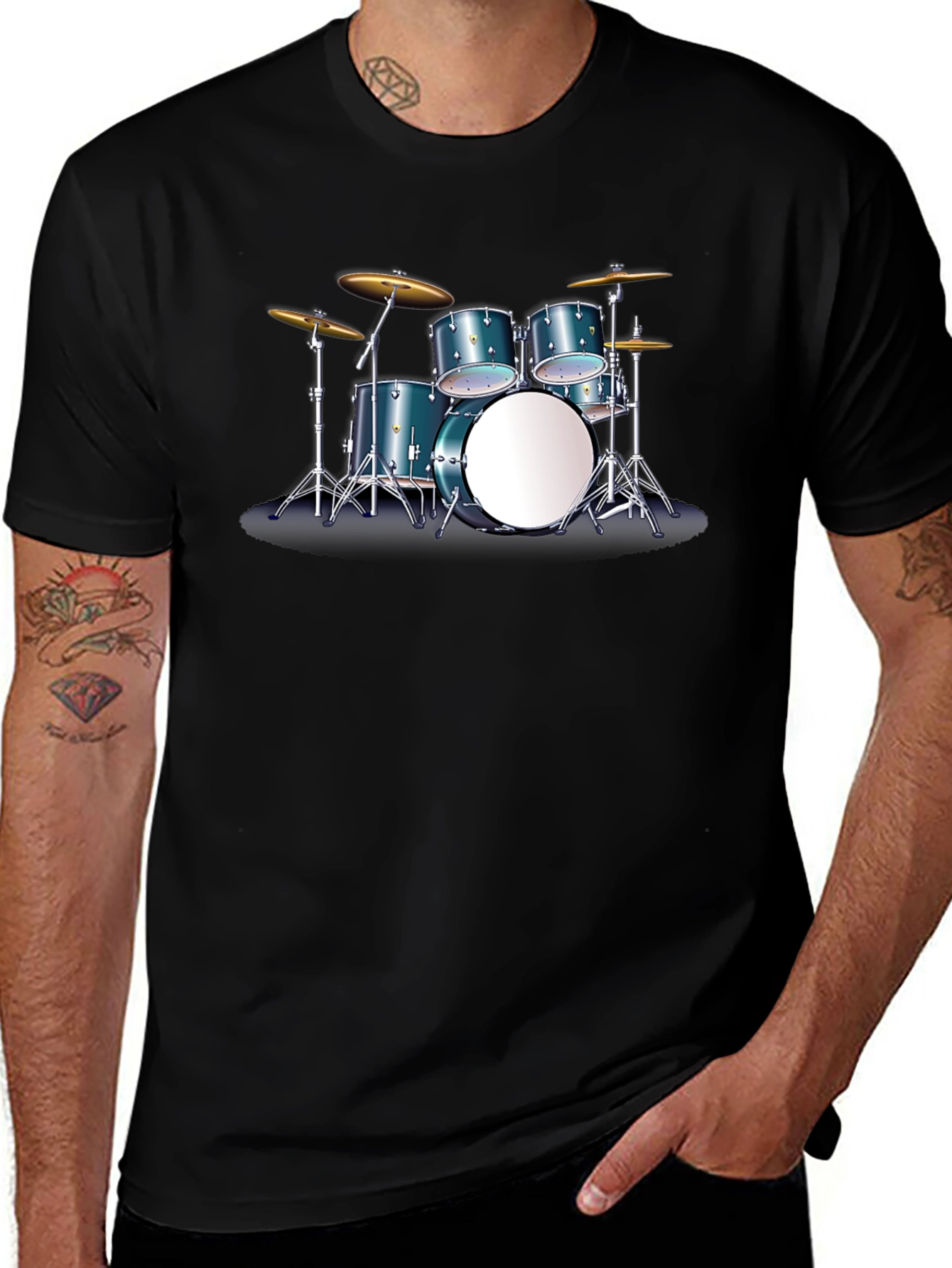 Drum Set T-Shirt - Musician Tee