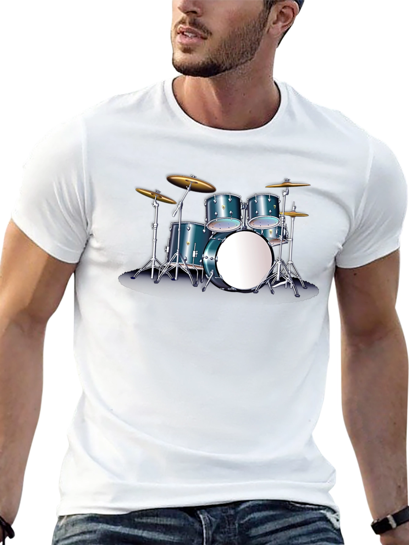 Drum Set T-Shirt - Musician Tee