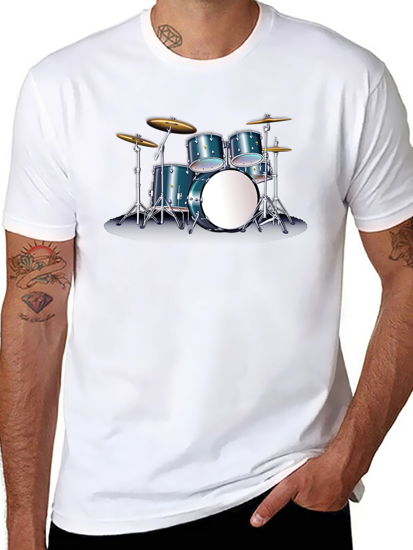 Drum Set T-Shirt - Musician Tee