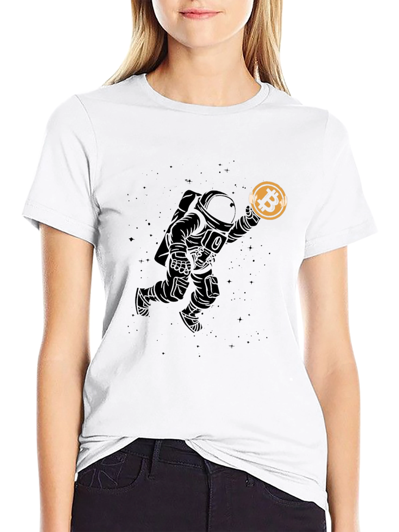 Bitcoin Astronaut T-Shirt - Crypto Enthusiast Tee