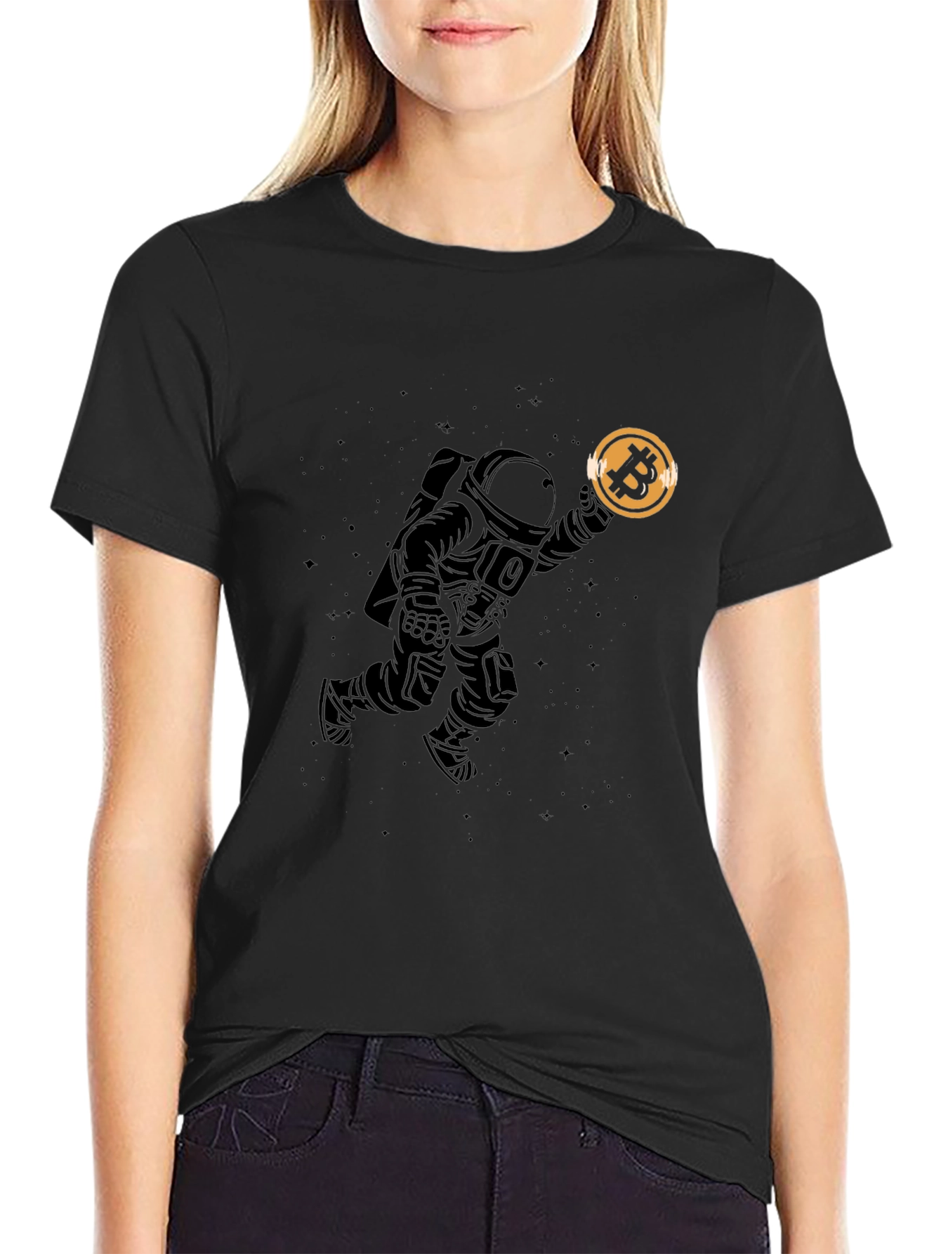 Bitcoin Astronaut T-Shirt - Crypto Enthusiast Tee