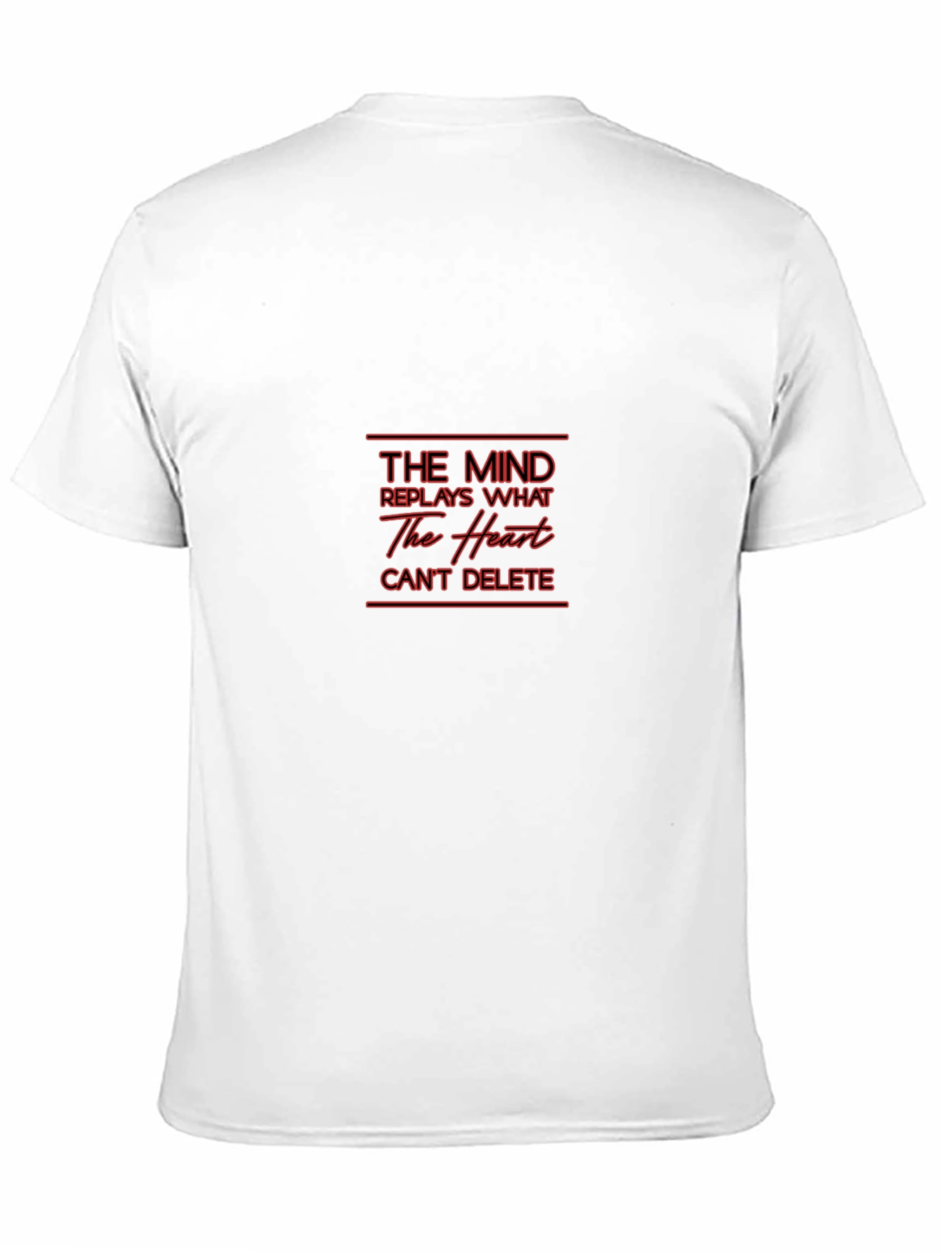 The Mind Replays Graphic Tee - Black Cotton Blend
