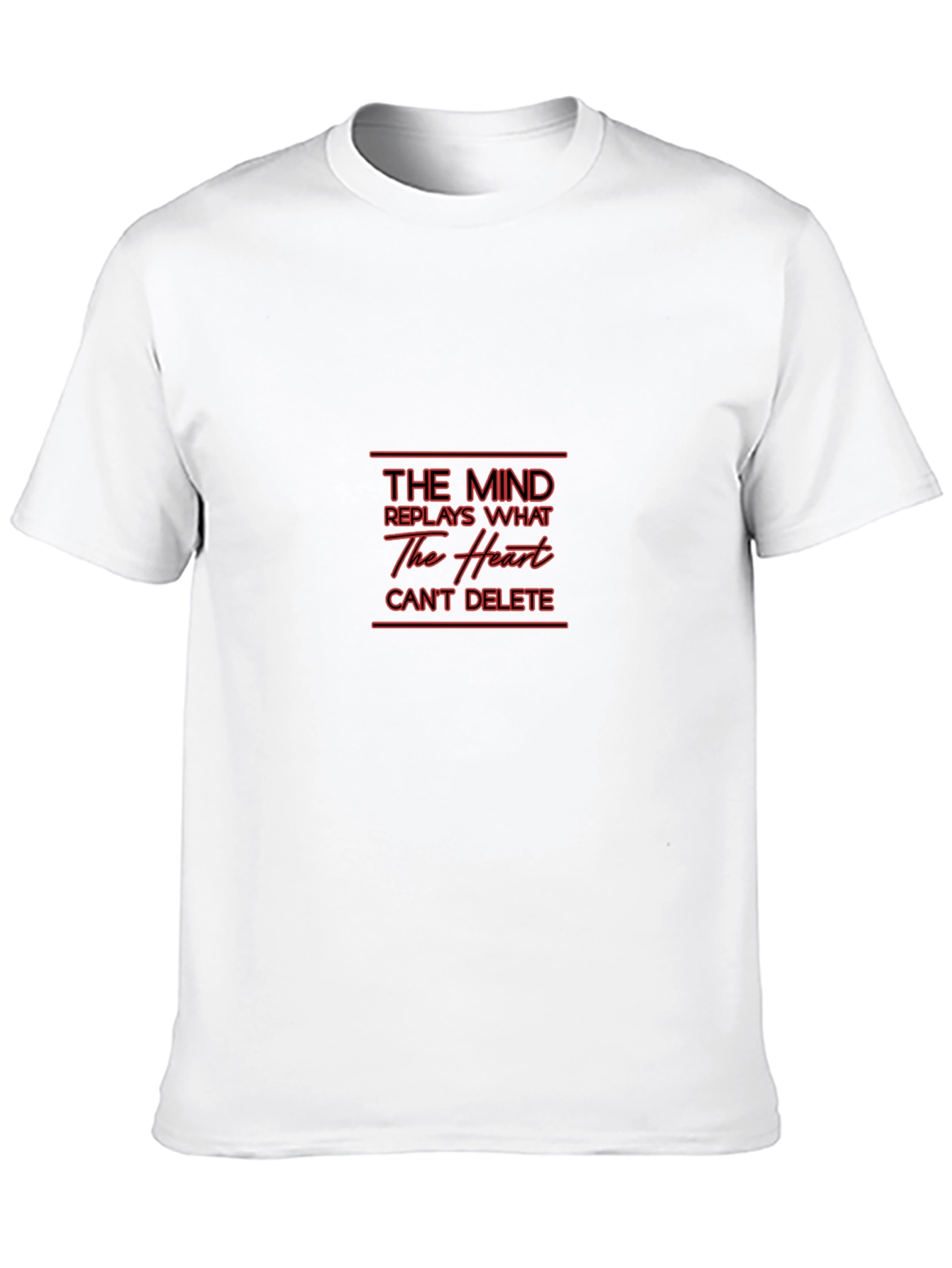 The Mind Replays Graphic Tee - Black Cotton Blend