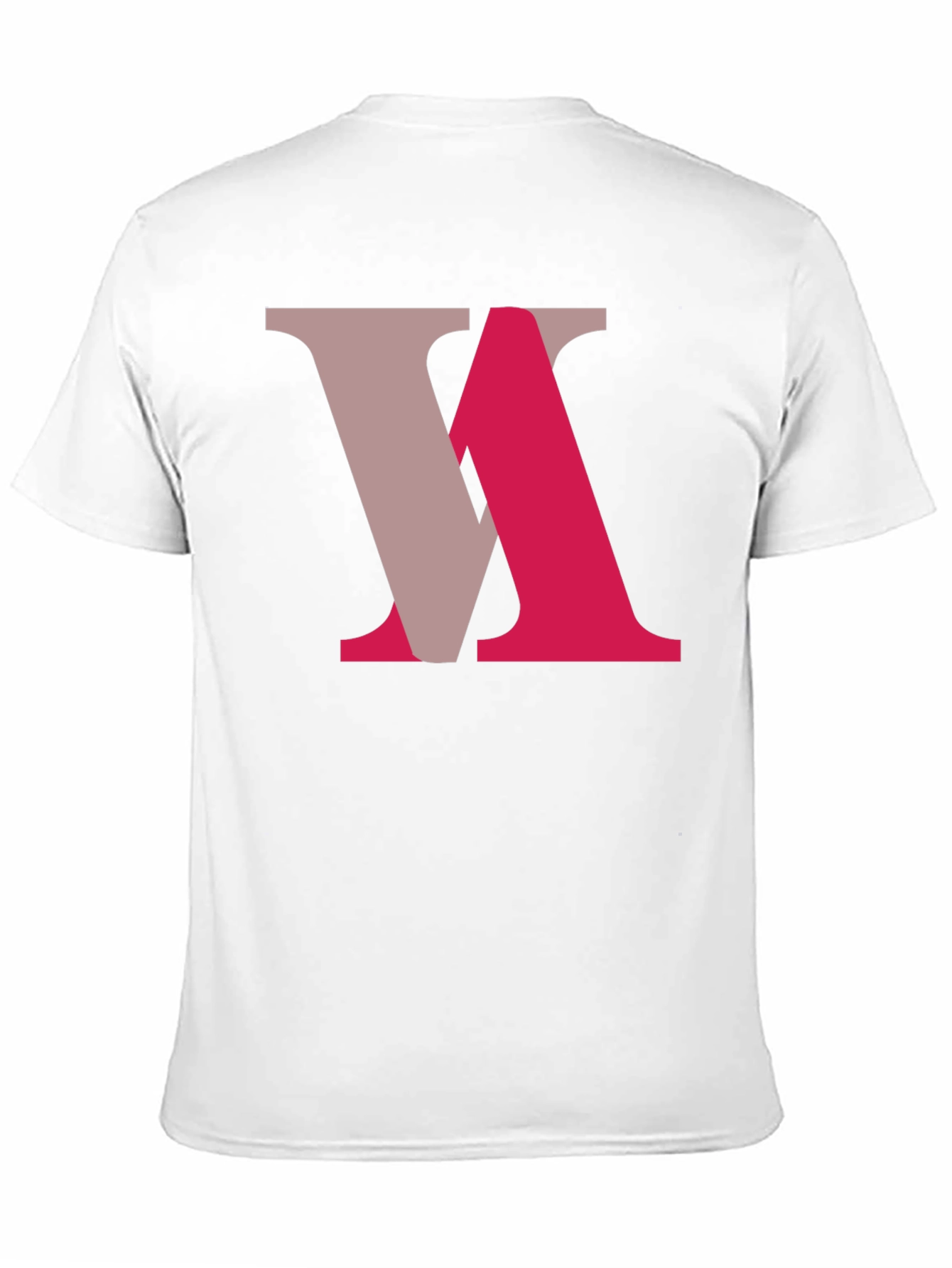 Abstract Letter Graphic Tee - Black