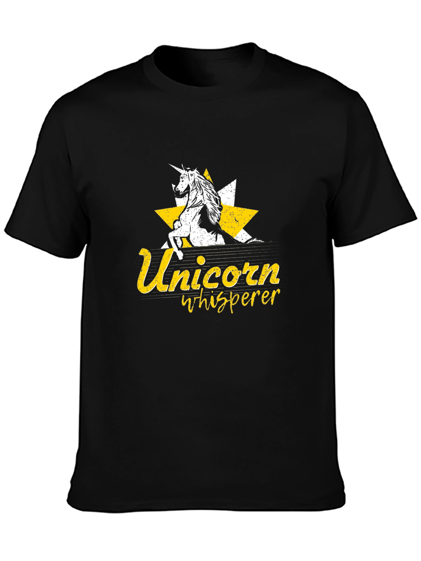 Unicorn Whisperer Black Graphic Tee