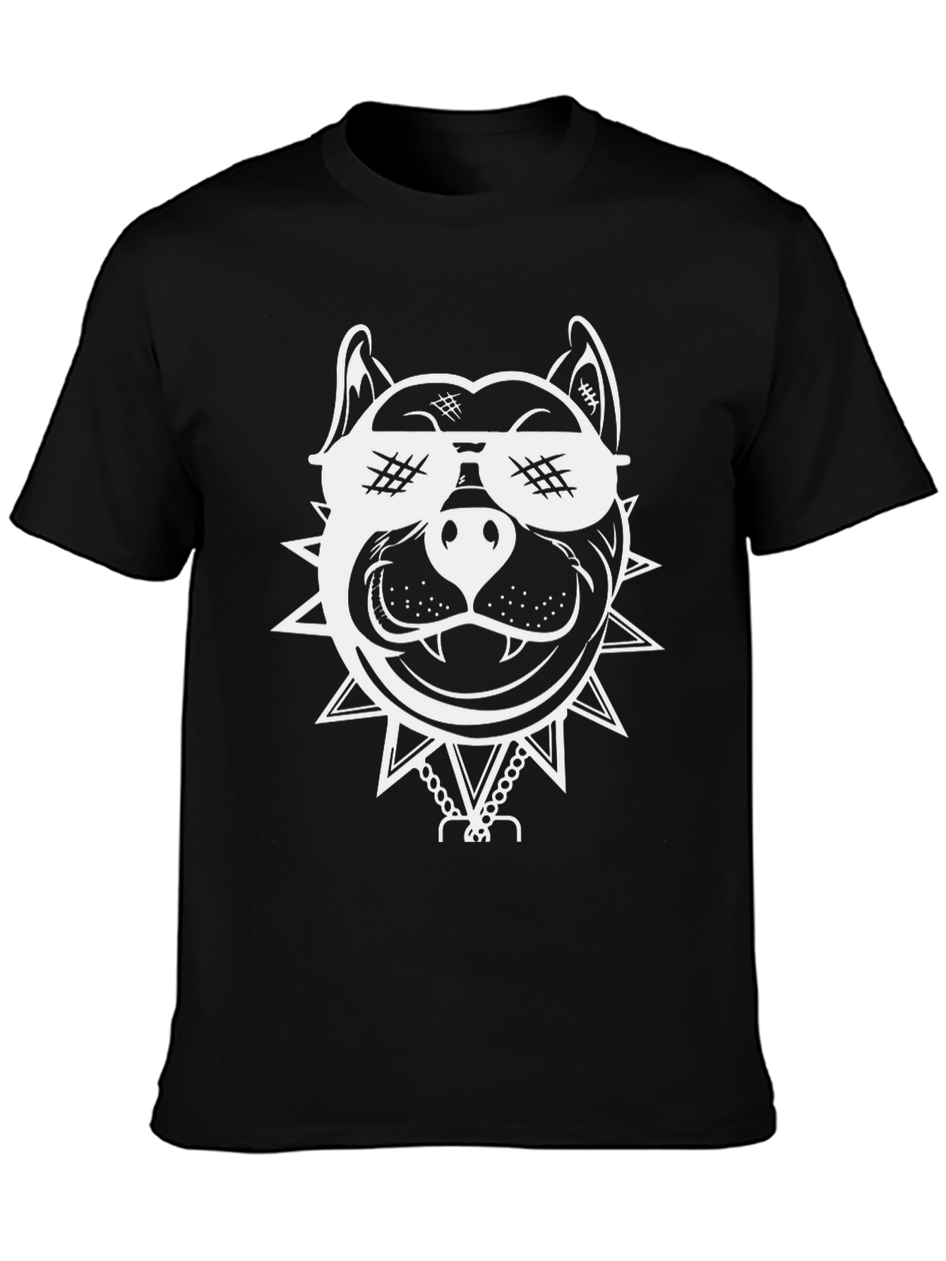 Cool Pitbull Graphic Tee - Black