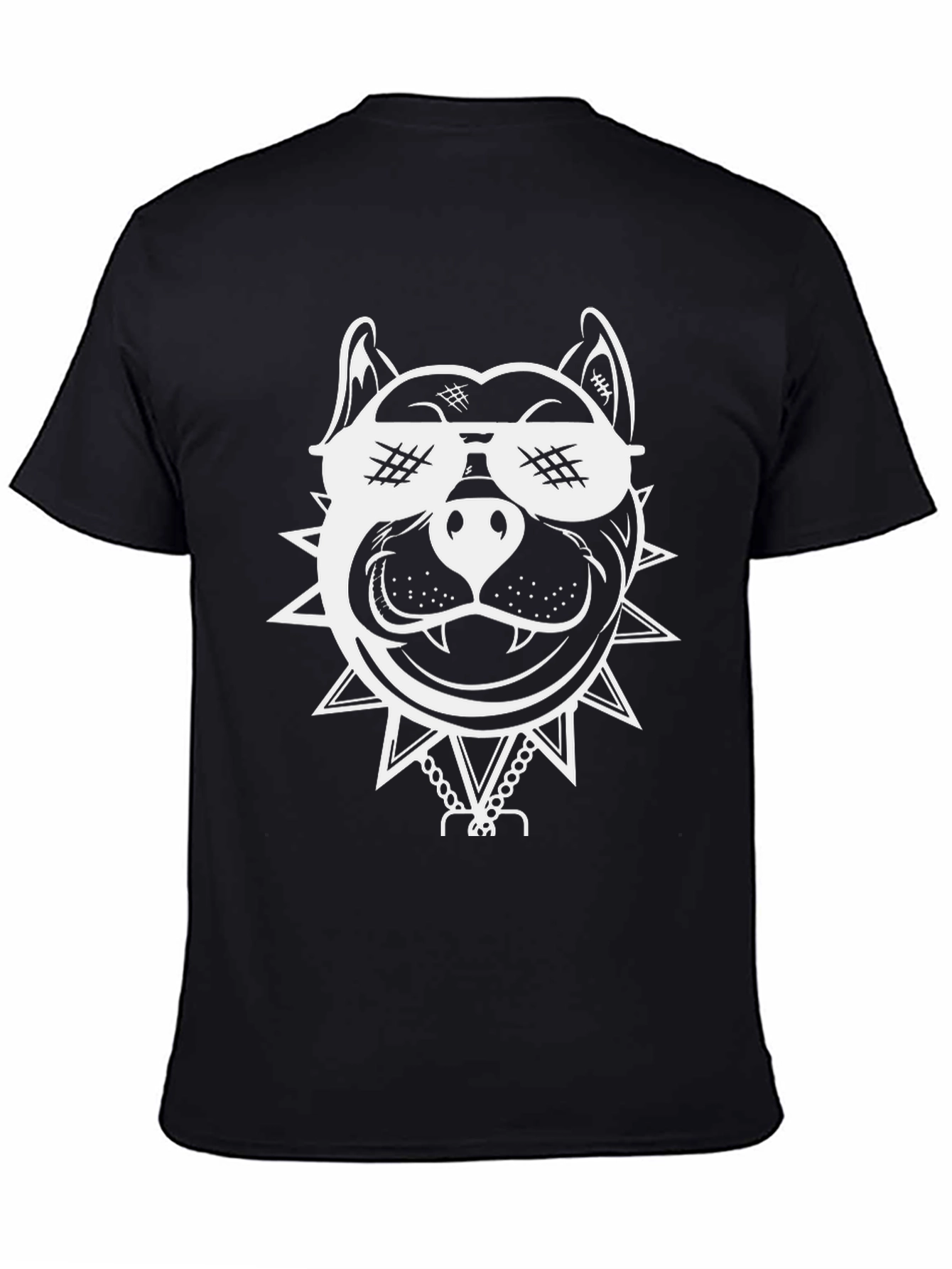Cool Pitbull Graphic Tee - Black