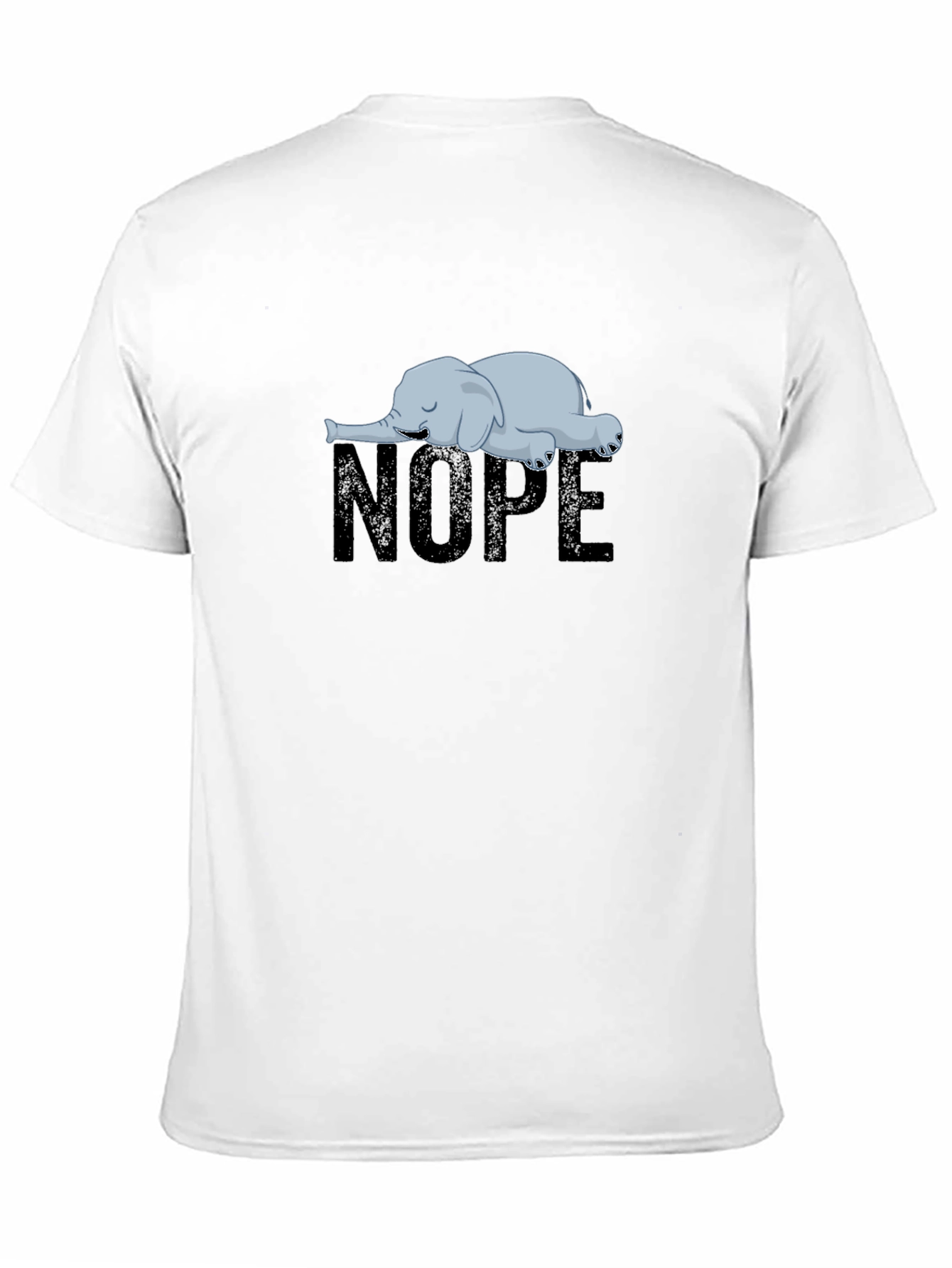 Nope Lazy Elephant Graphic Tee