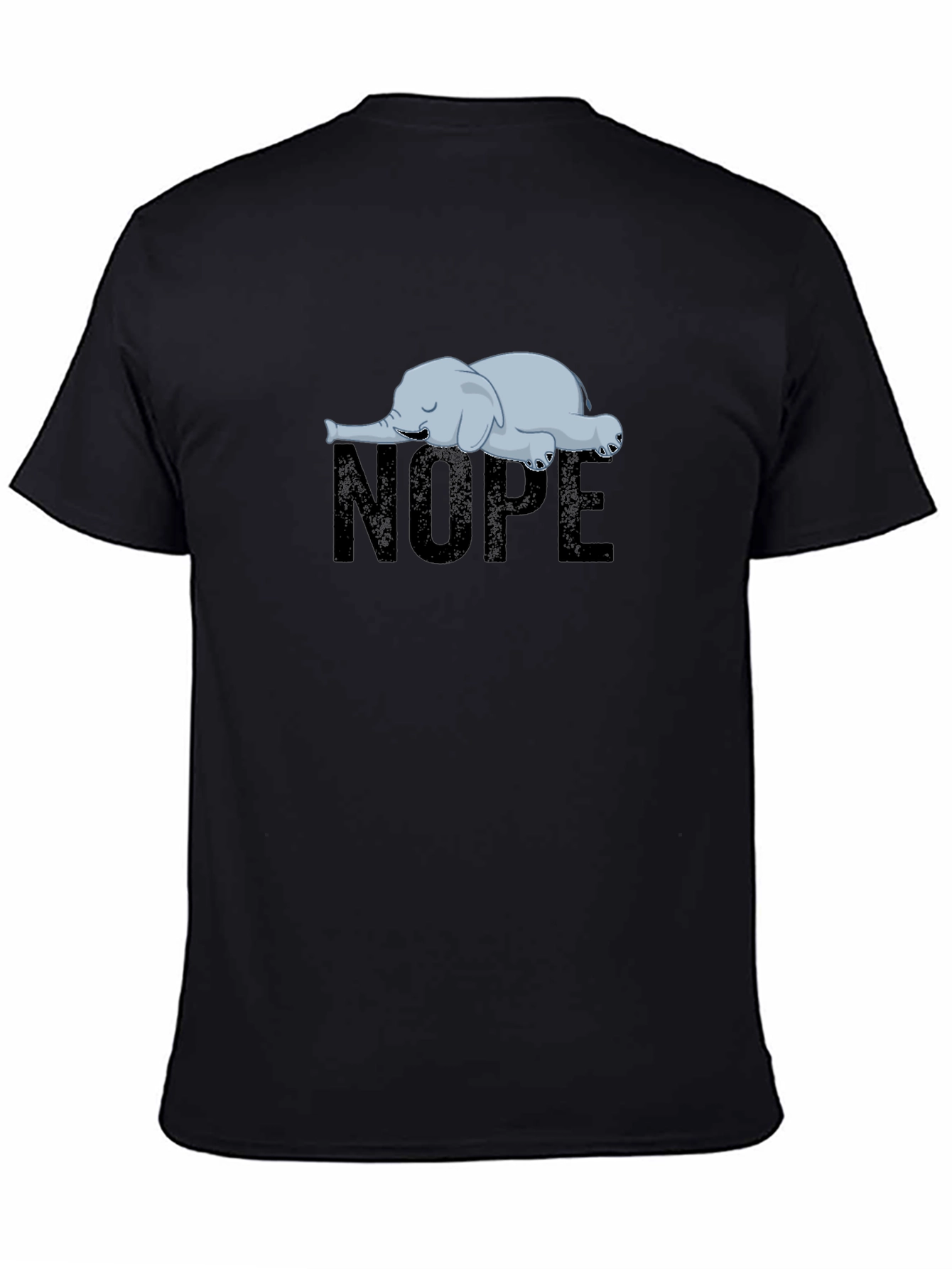 Nope Lazy Elephant Graphic Tee