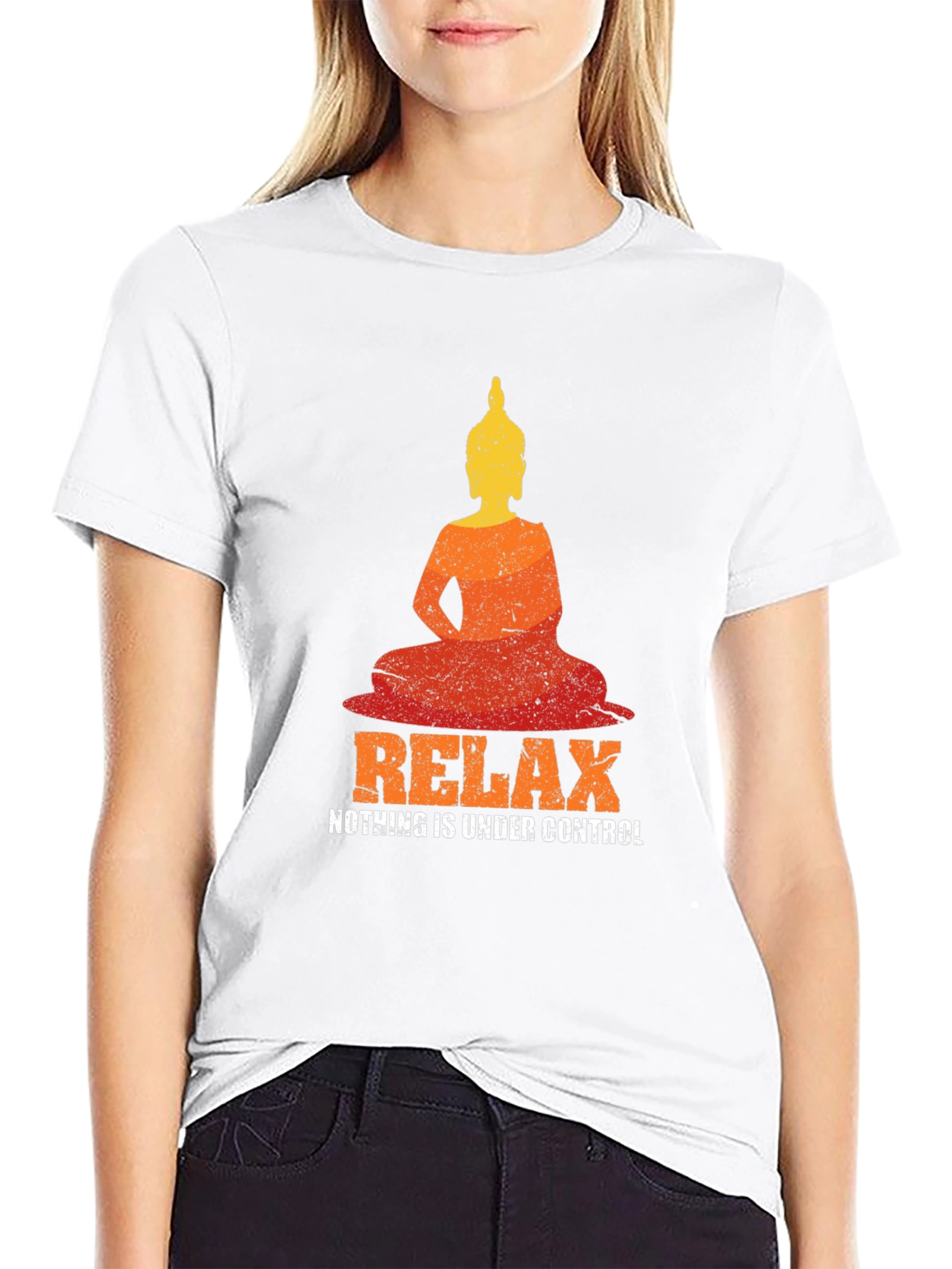 Relax Buddha Graphic T-Shirt - Zen Vibes