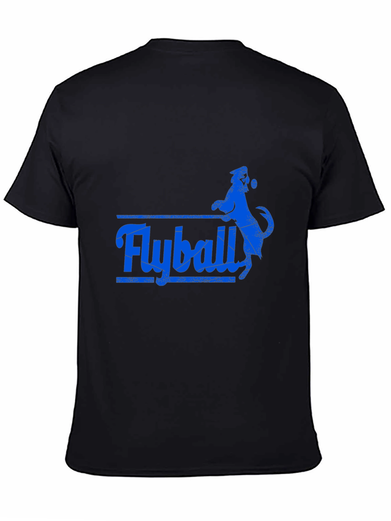 Flyball Dog Graphic T-Shirt - Black