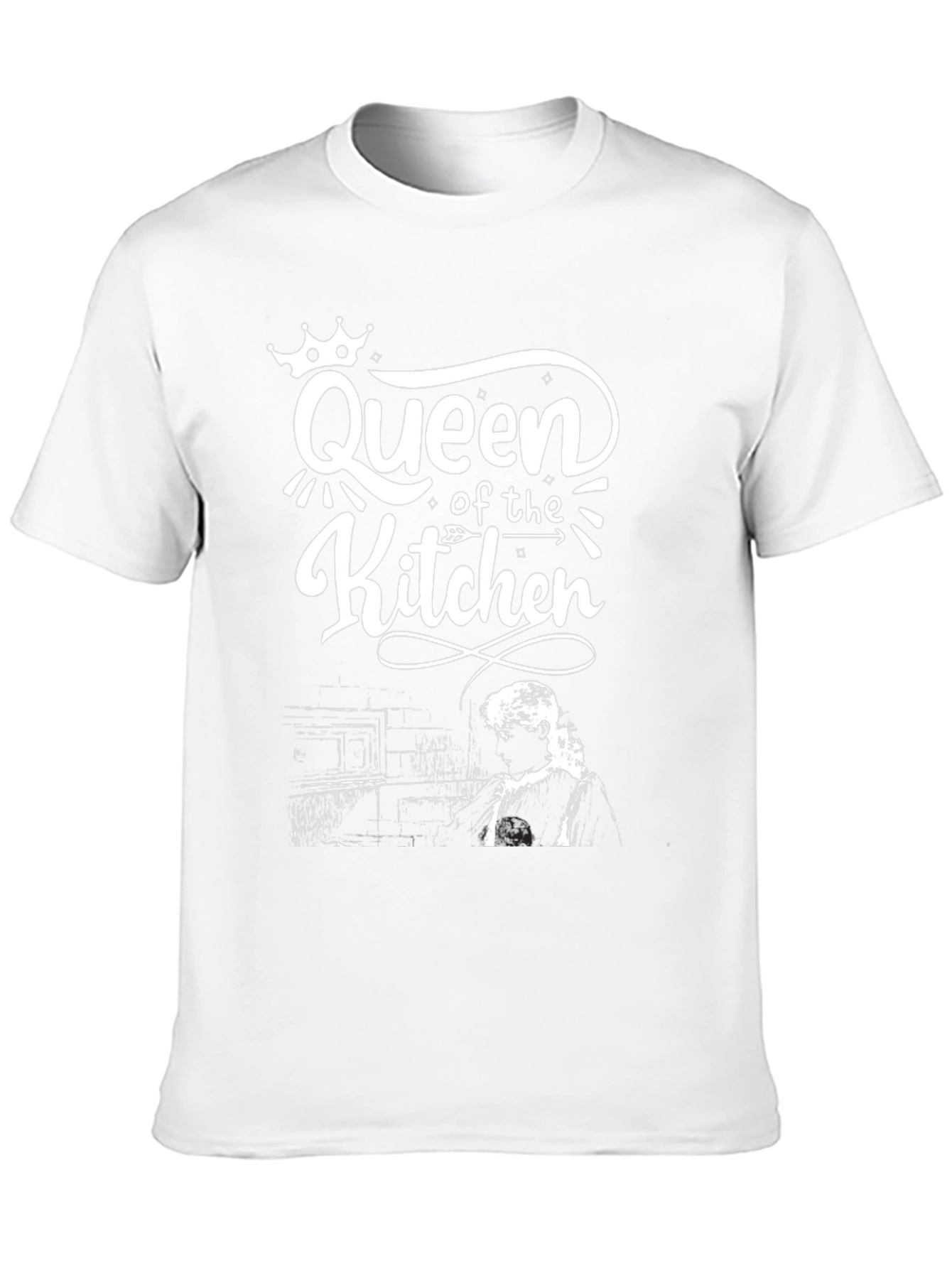 Queen of the Kitchen Black Graphic T-Shirt