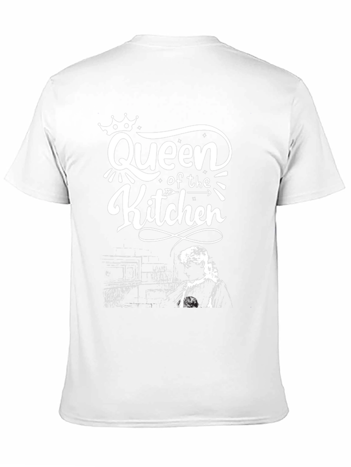 Queen of the Kitchen Black Graphic T-Shirt