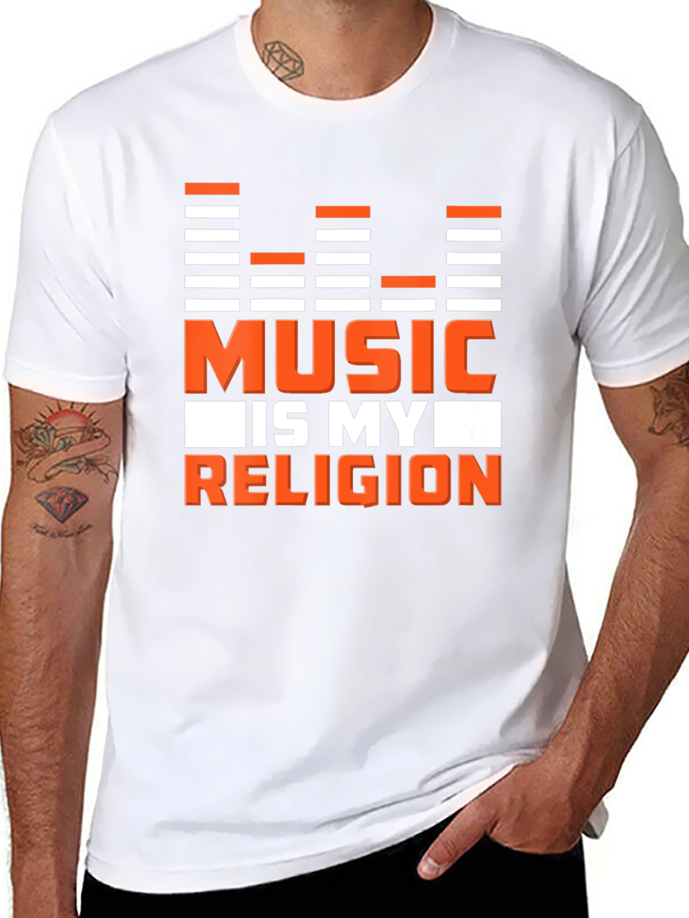 Music is My Religion Graphic T-Shirt