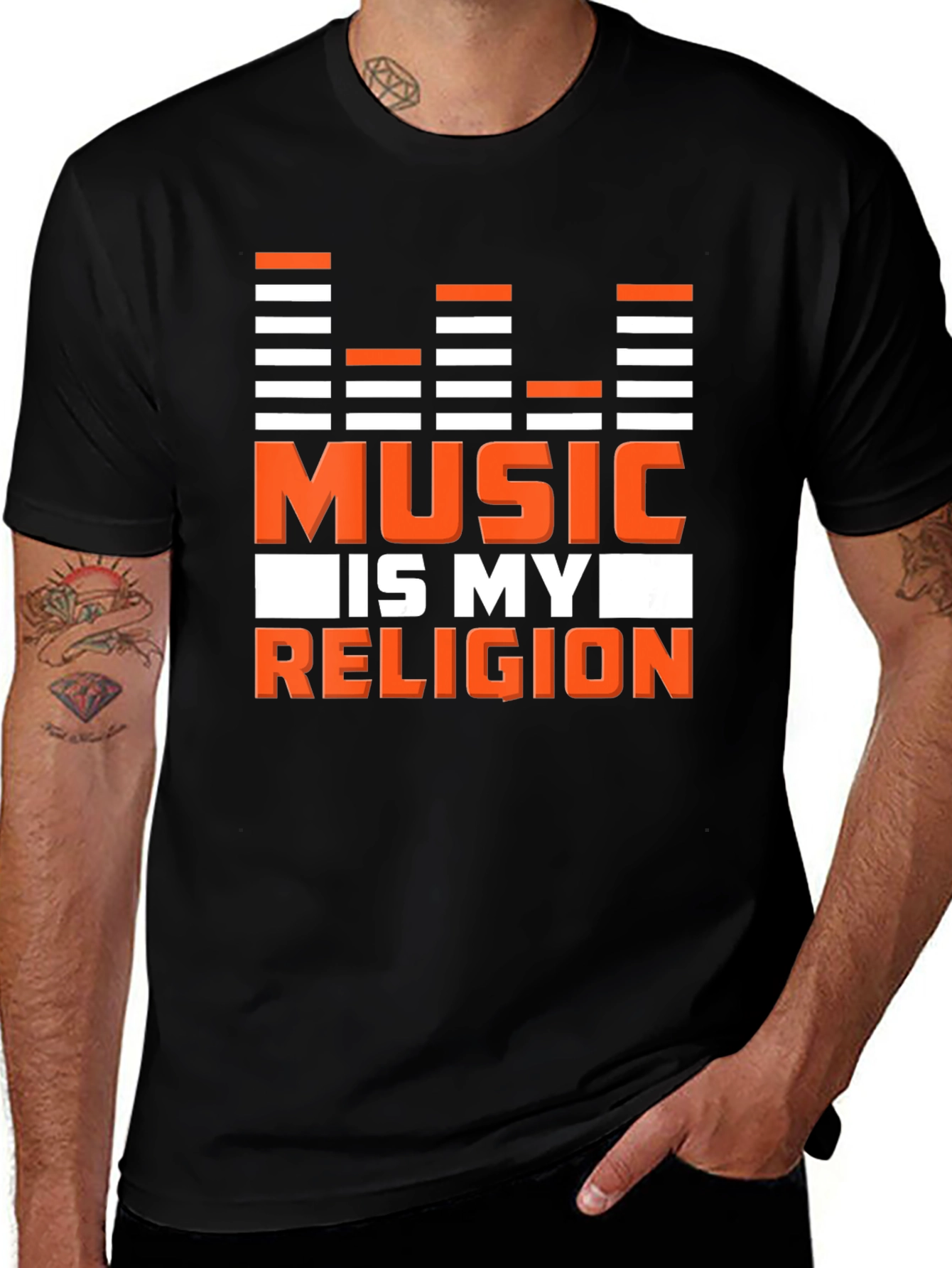 Music is My Religion Graphic T-Shirt