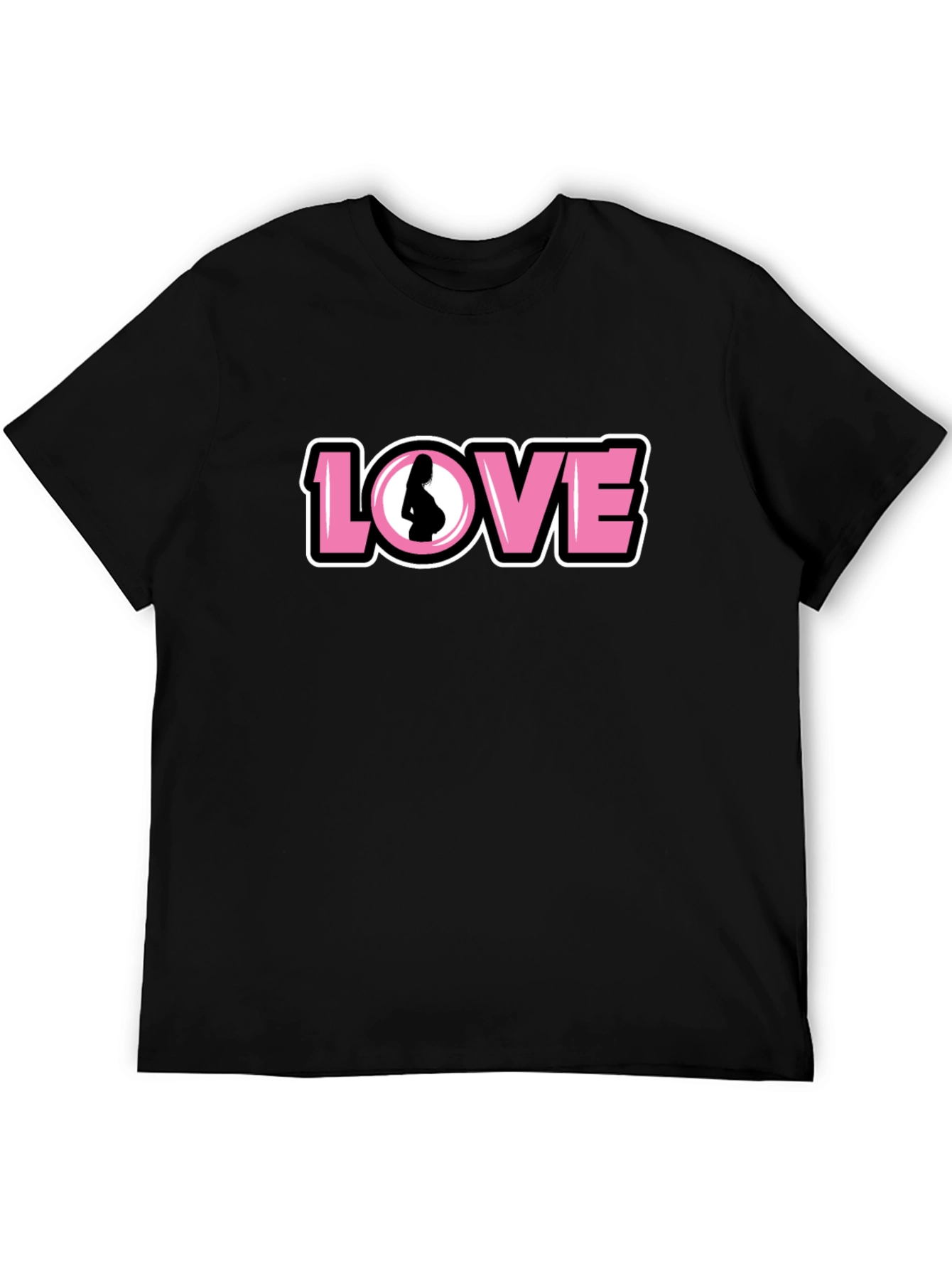 Love Pregnancy T-Shirt - Black Unisex Tee