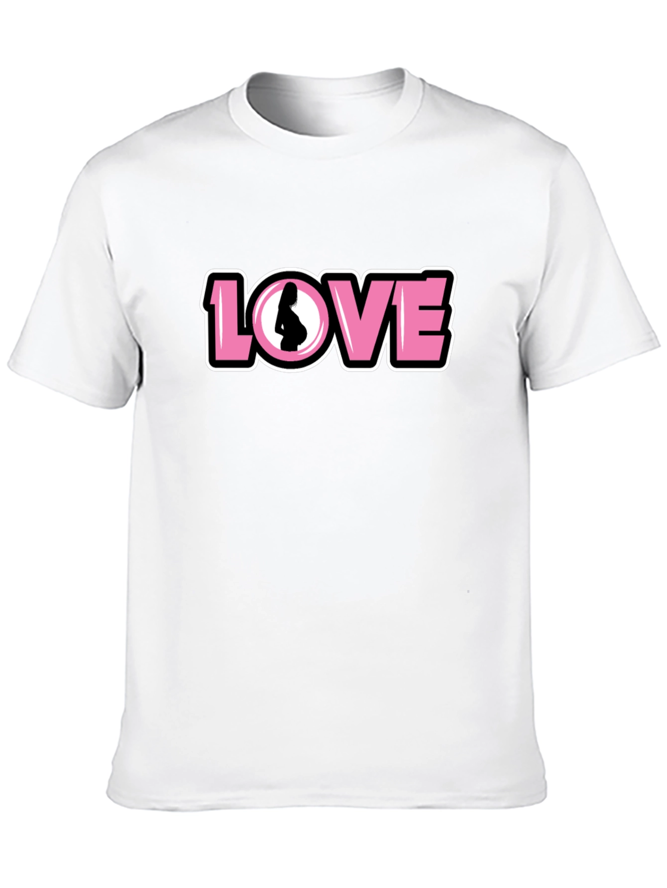 Love Pregnancy T-Shirt - Black Unisex Tee