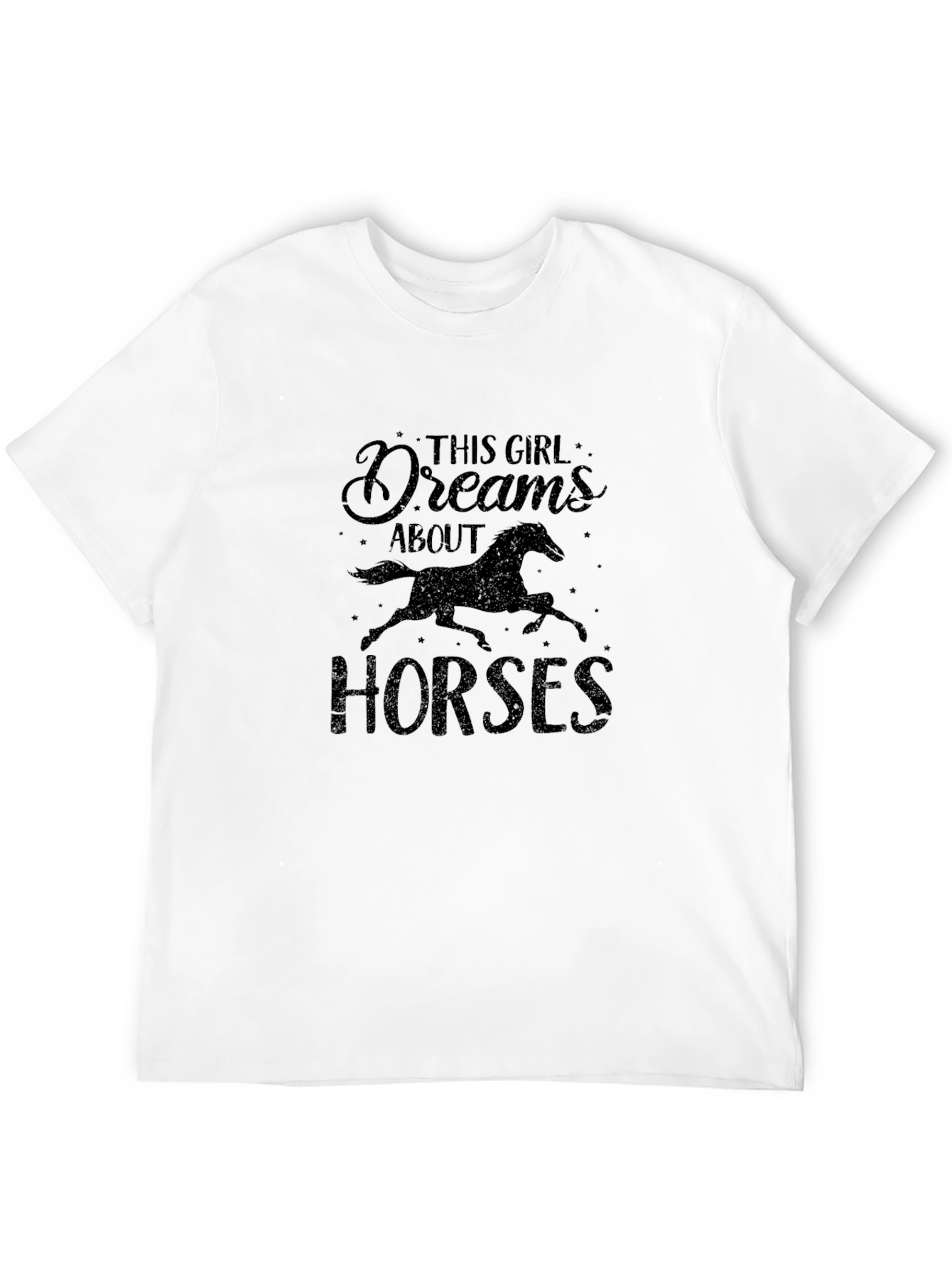 Equestrian Dreamer Black Graphic Tee
