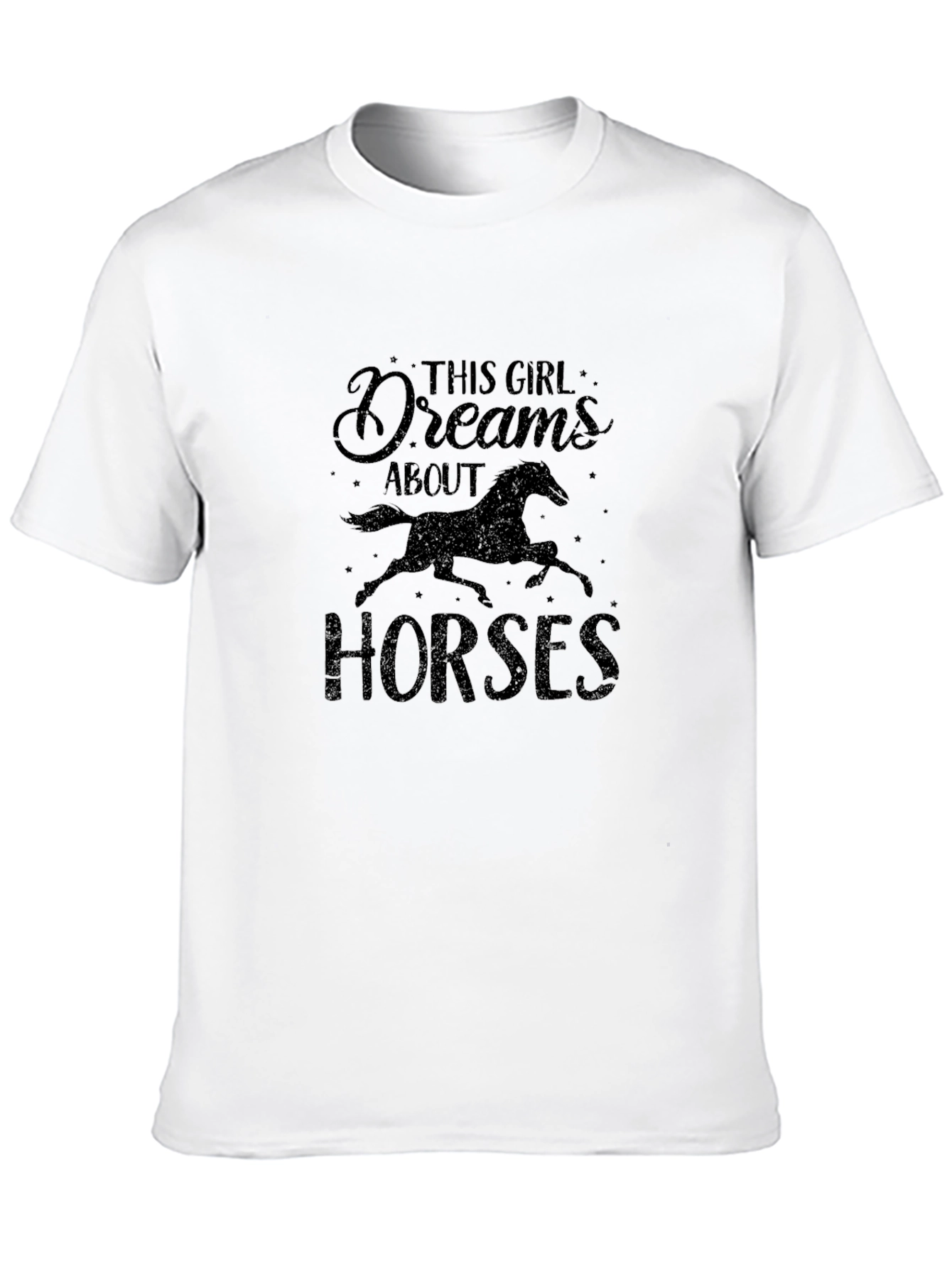 Equestrian Dreamer Black Graphic Tee