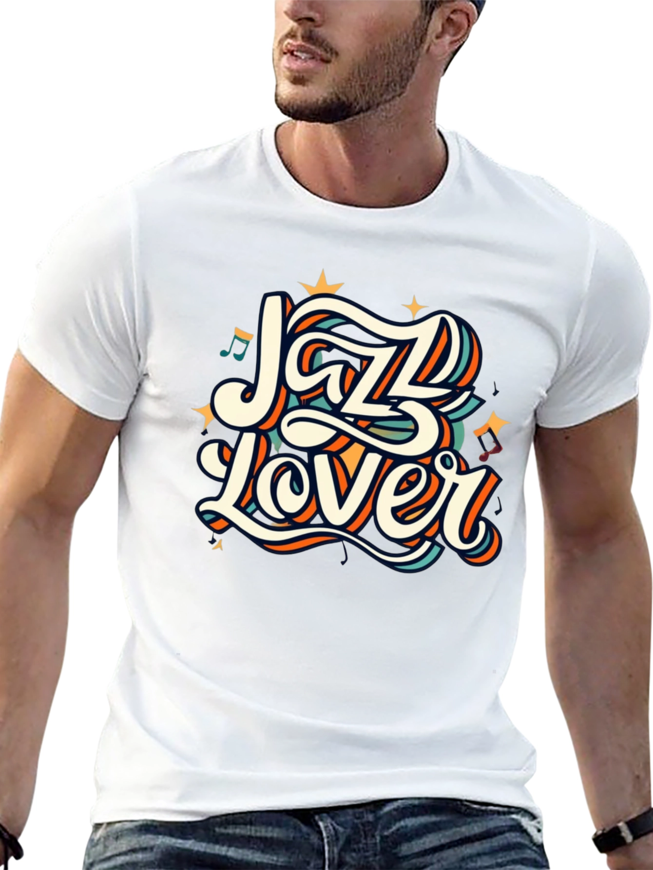 Jazz Lover Graphic T-Shirt - Cool Retro Design