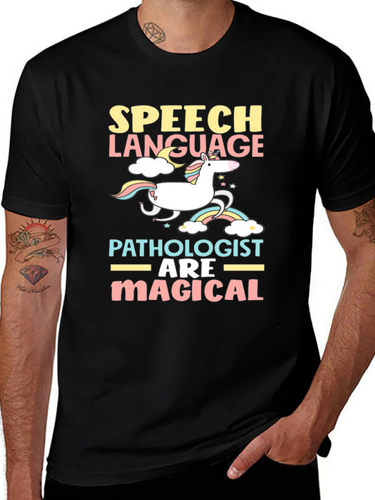 Speech Language Pathologist Magical Unicorn T-Shirt