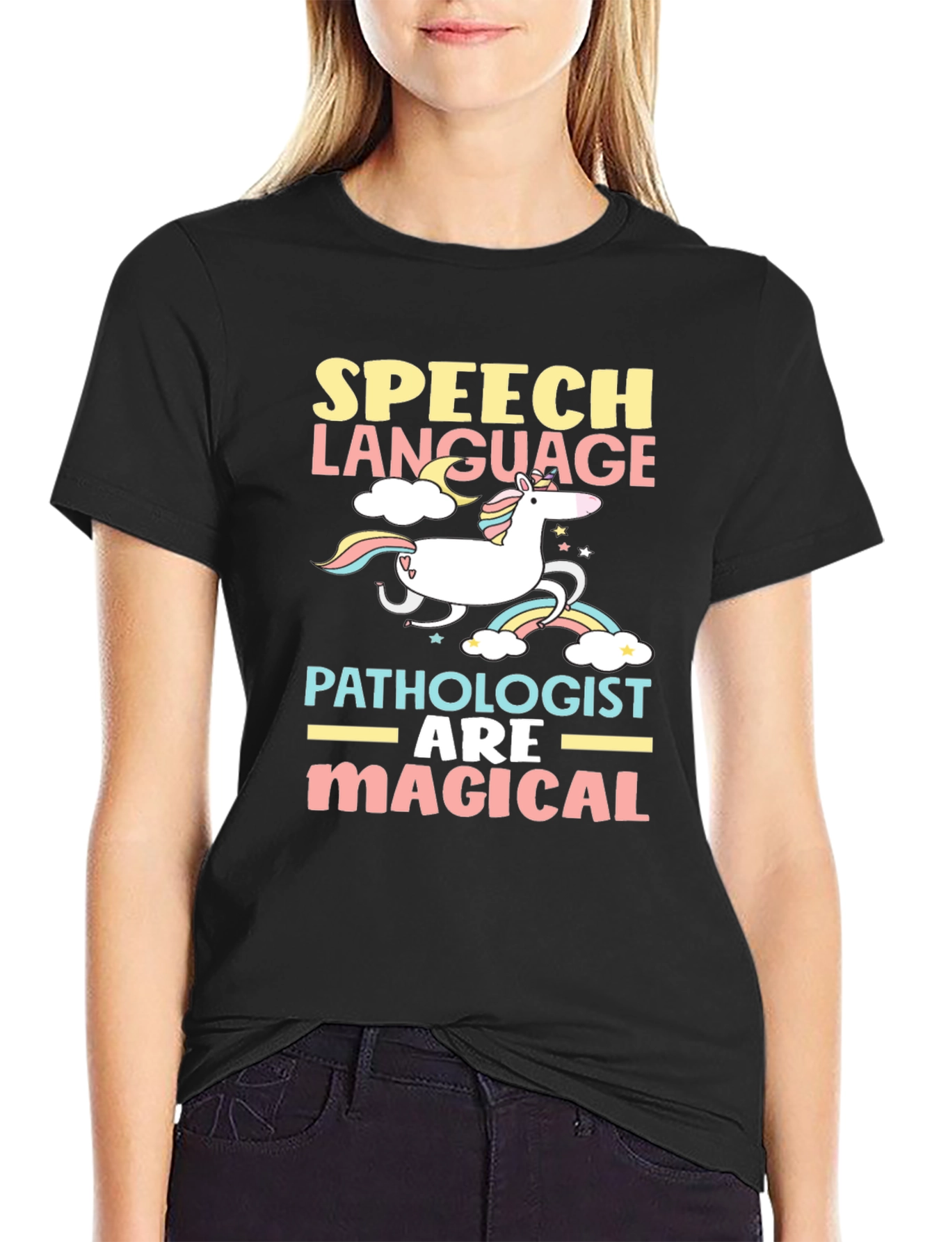 Speech Language Pathologist Magical Unicorn T-Shirt