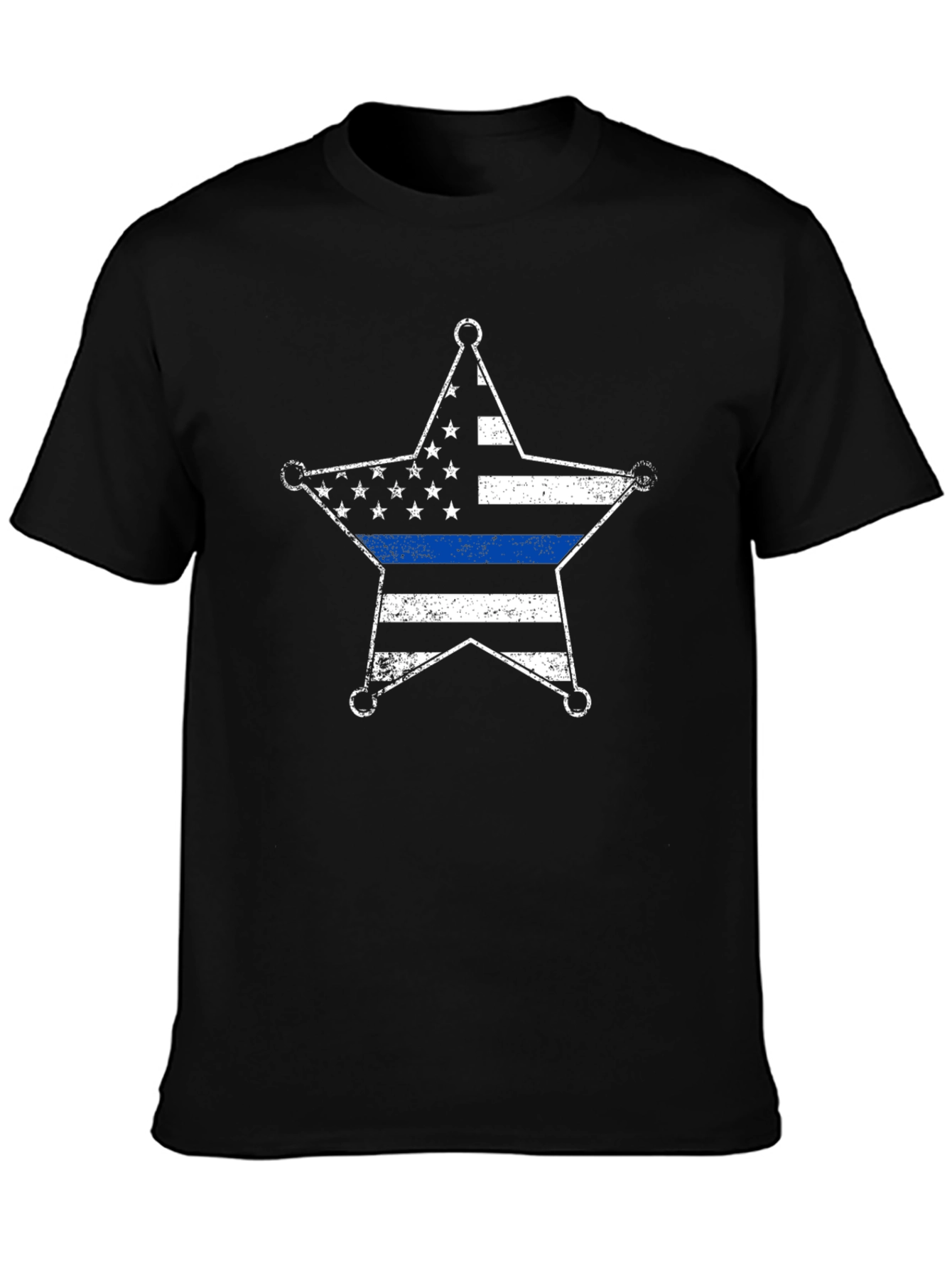 Thin Blue Line Sheriff Star T-Shirt