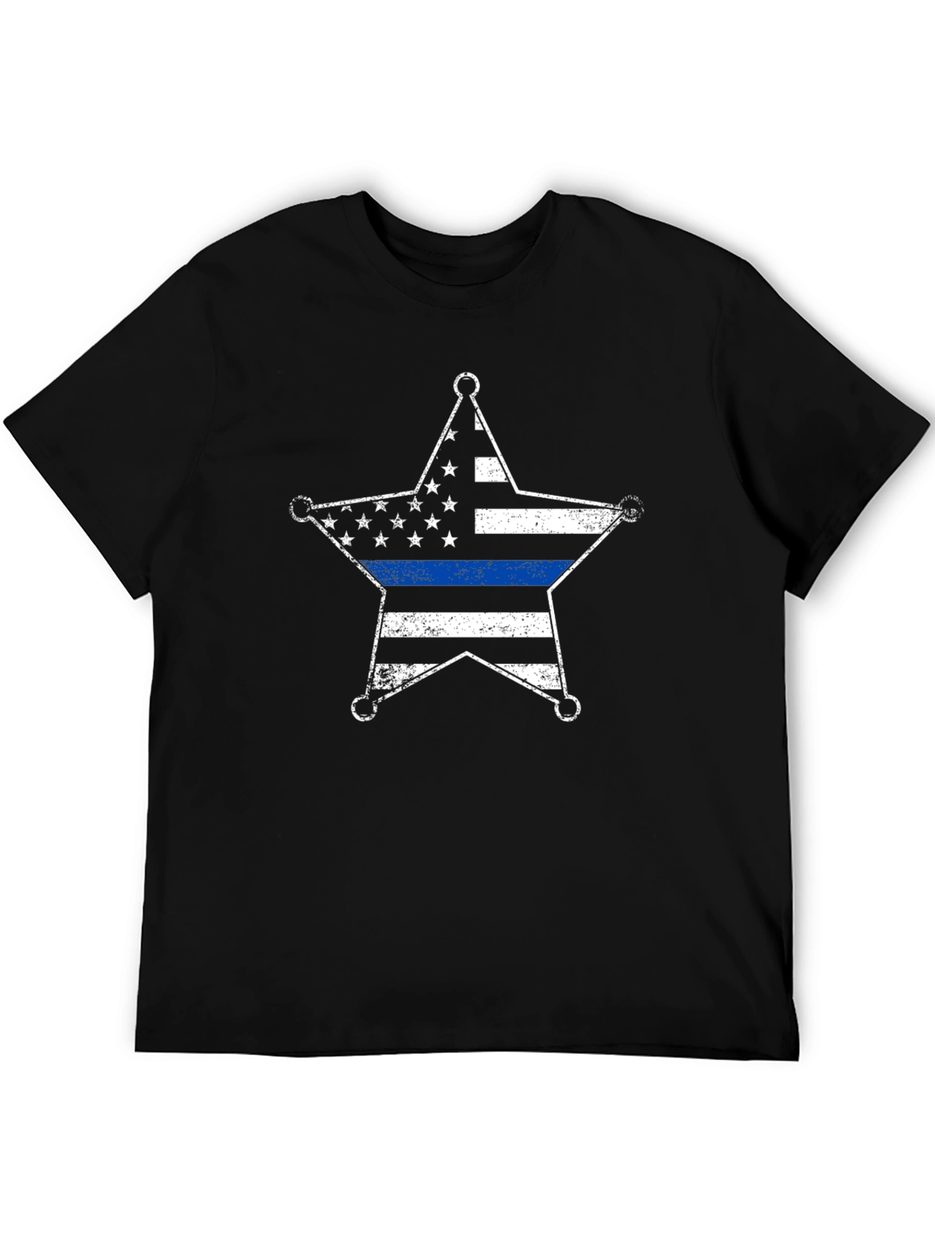 Thin Blue Line Sheriff Star T-Shirt
