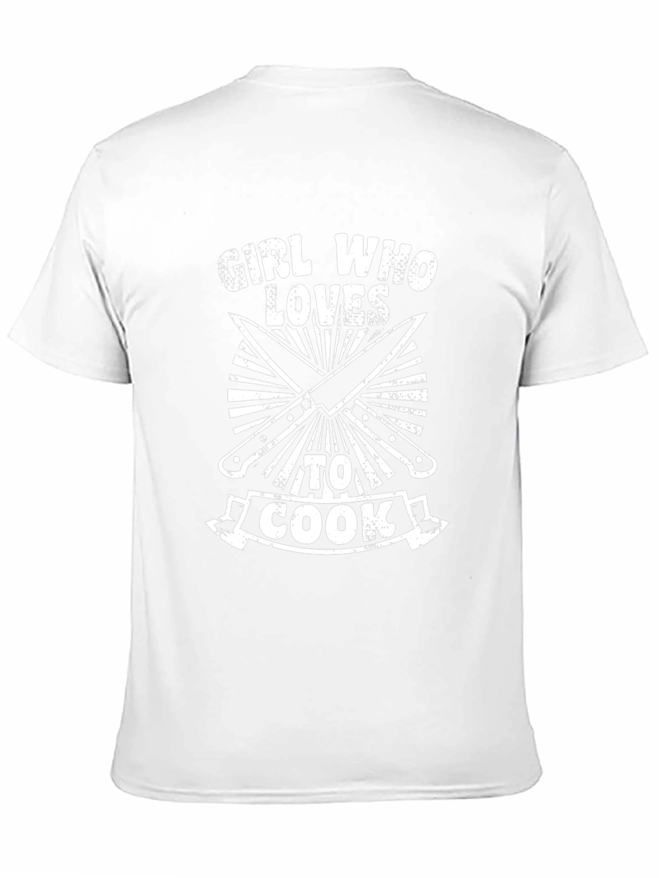 Girl Who Loves to Cook Black T-Shirt