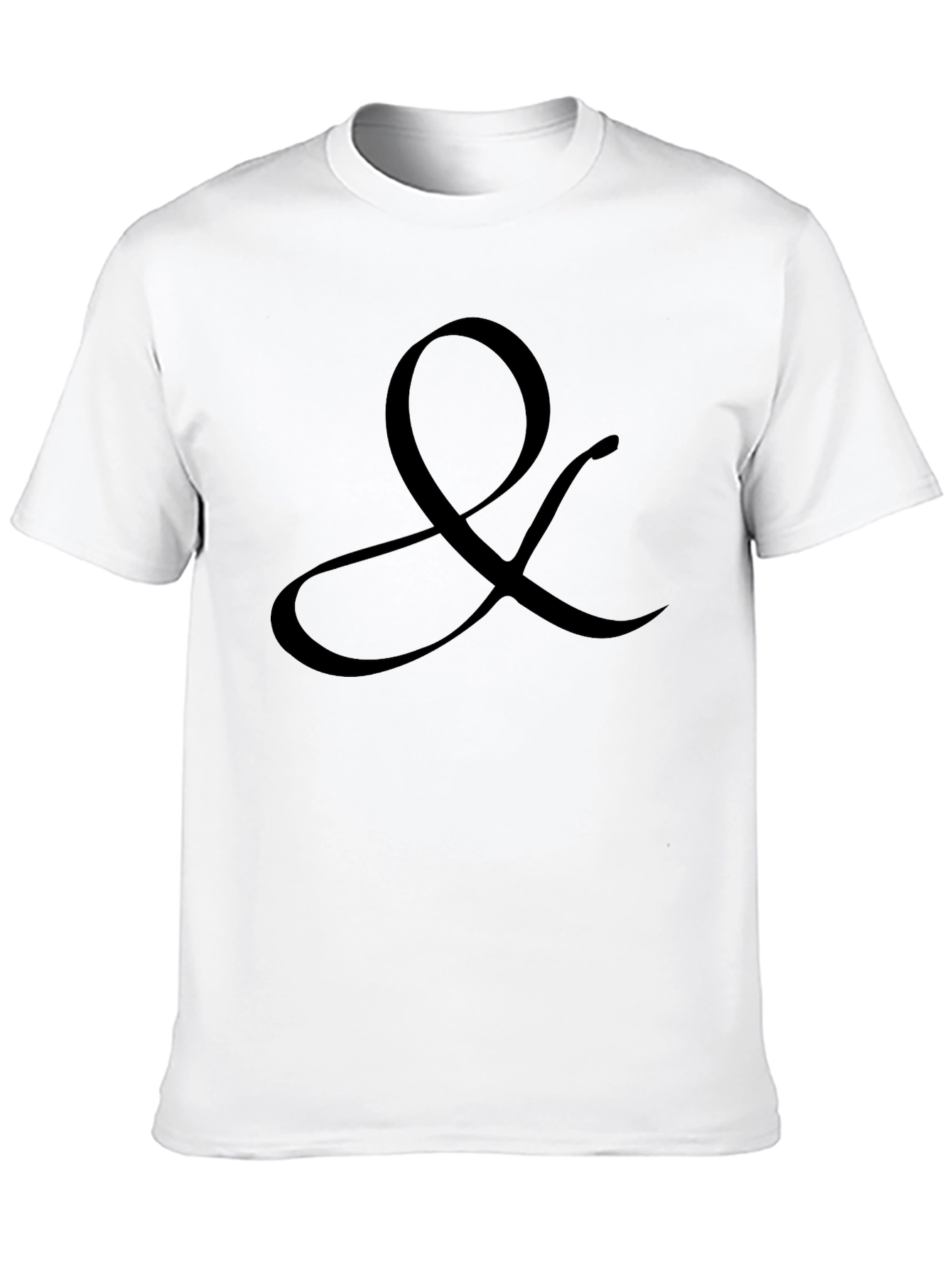 Ampersand Graphic Tee - Stylish Black Cotton Shirt