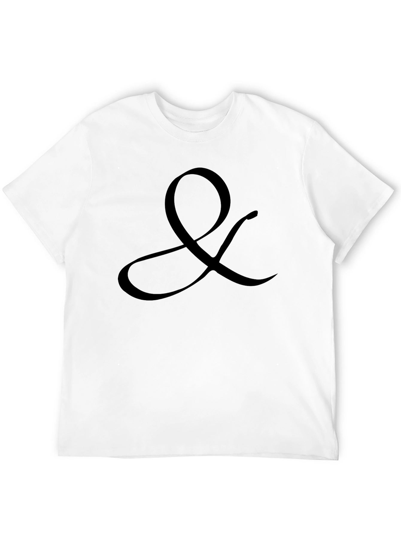 Ampersand Graphic Tee - Stylish Black Cotton Shirt